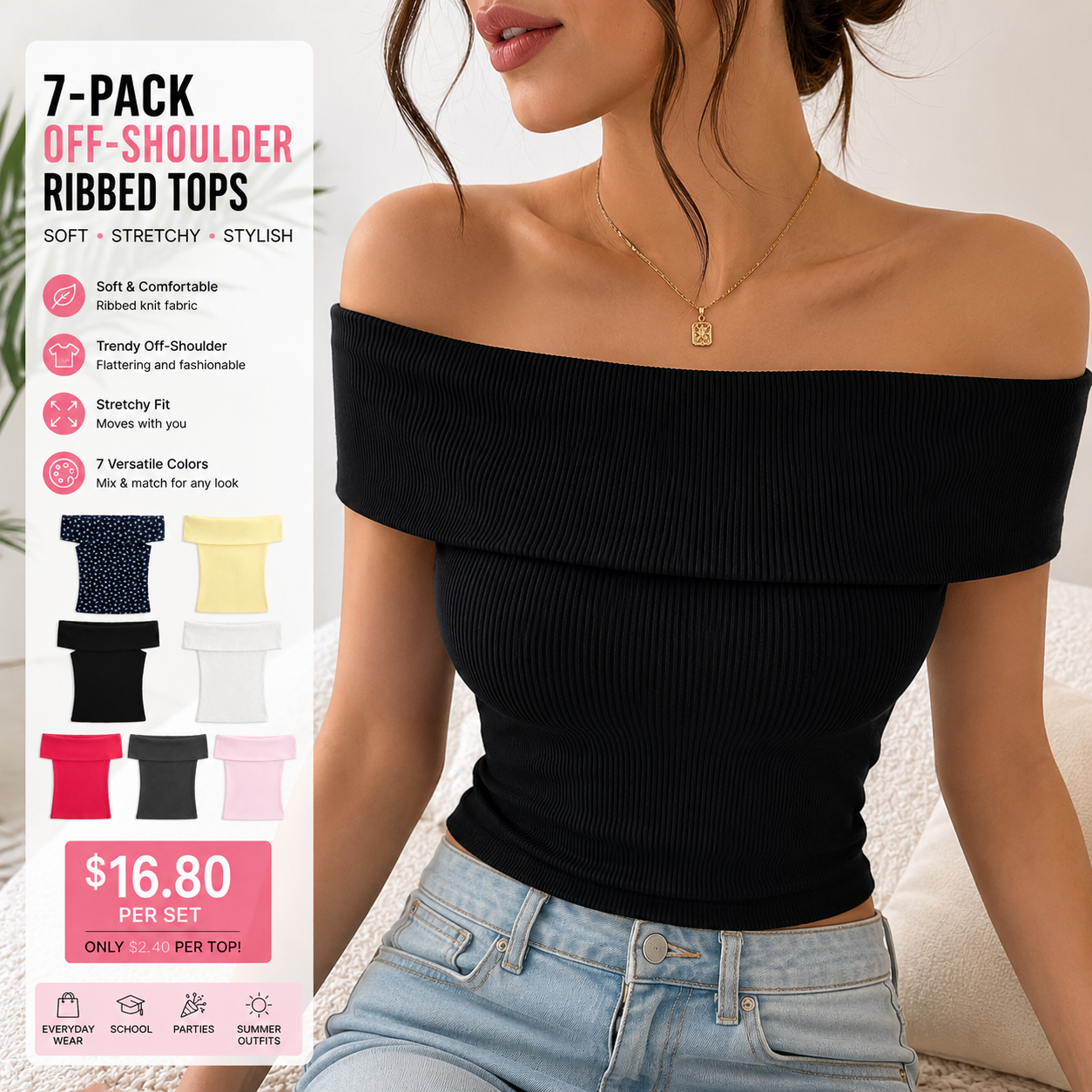 ShoulderFoldover Top