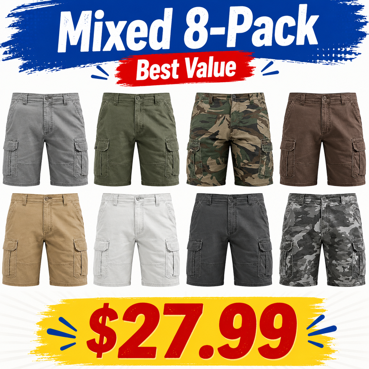 Men's Classic Stretch Cargo Shorts
