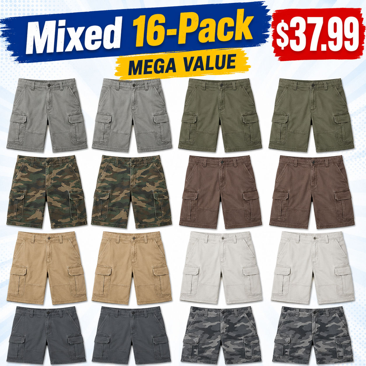 Men's Classic Stretch Cargo Shorts