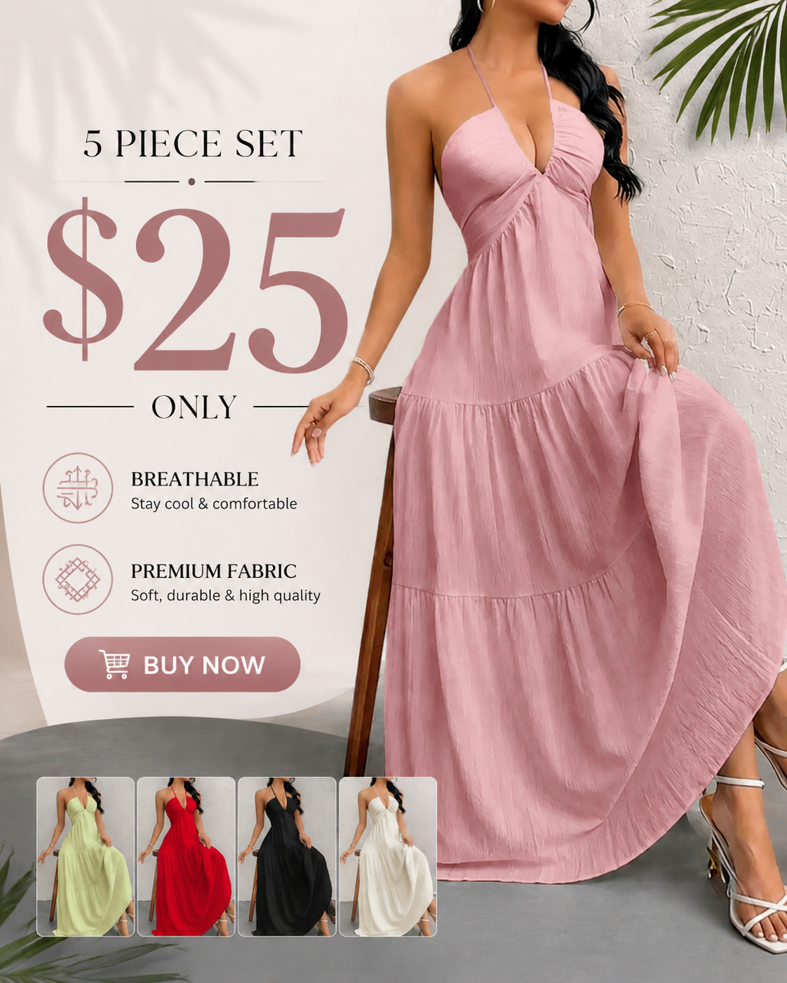 Women's Plain Dress, Summer Clothes Women, Casual Basic Loose Fit Sleeveless Dress for Beach Holiday Vacation, Ladies Summer Clothes, Women's Clothing, Womenswear, Dresses for Party, Minimalist A Line Dress