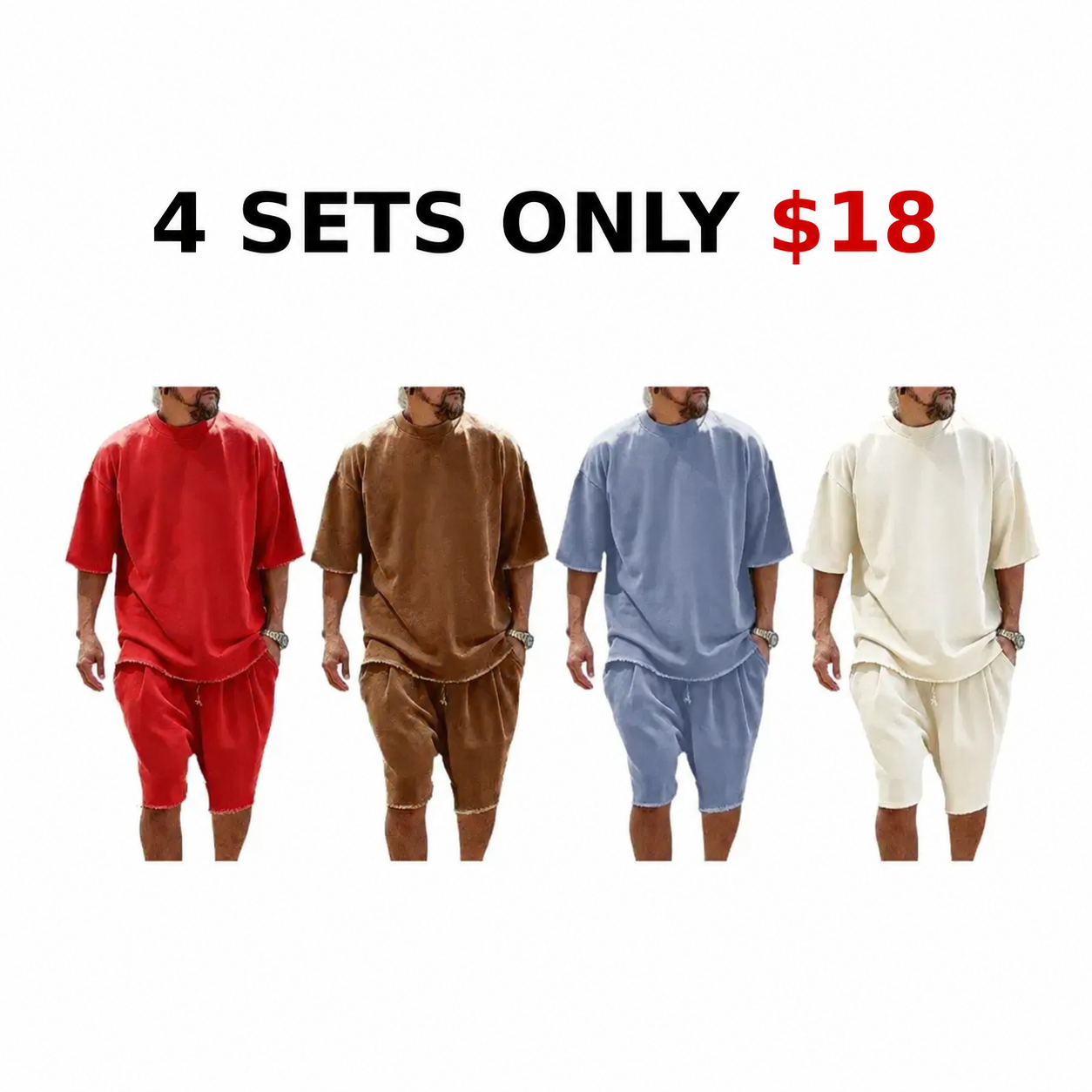 🔥 Men's Casual 2-Piece Shorts Set