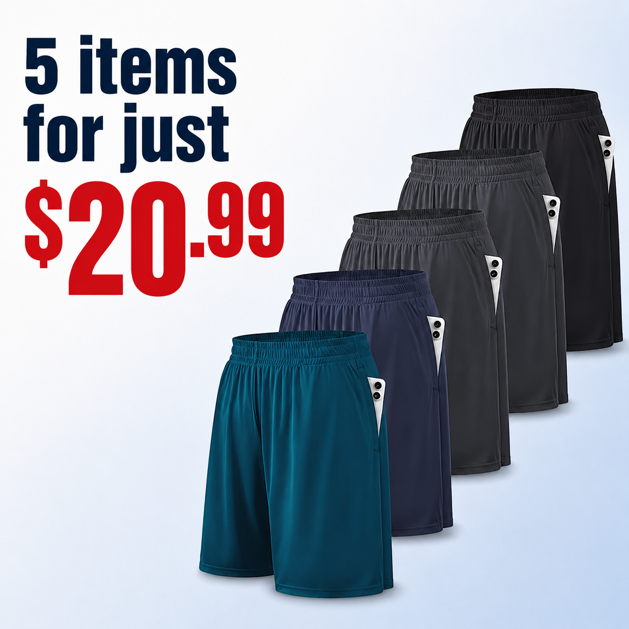 Men's athletic shorts
