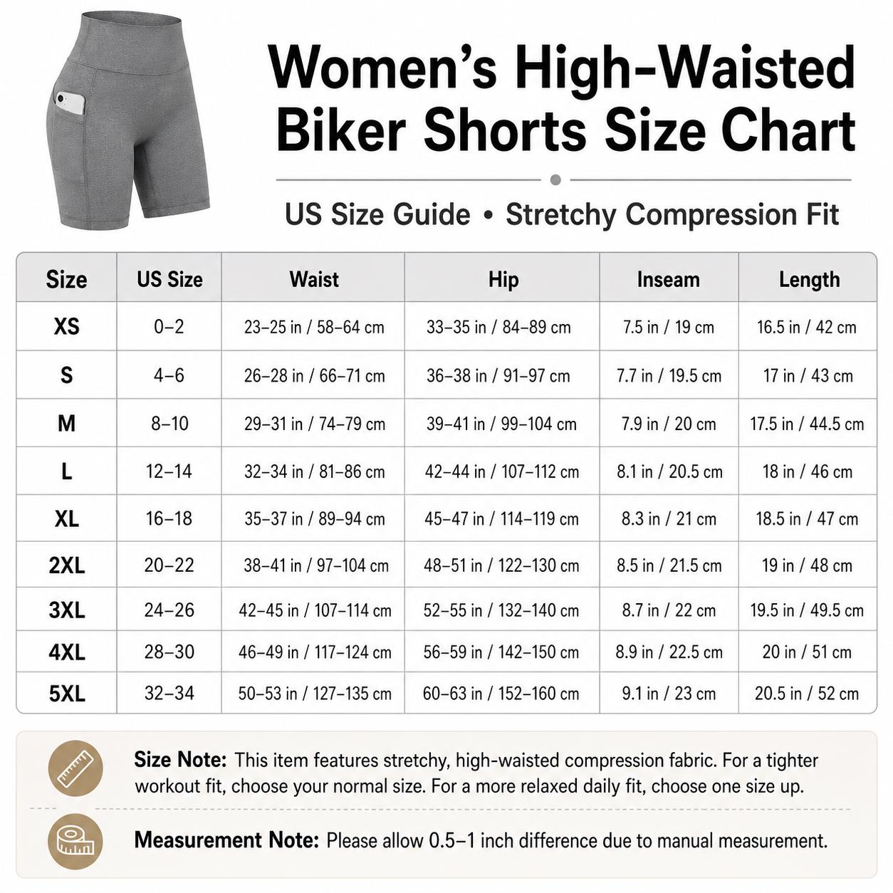 Women's Cycling Shorts with Pockets