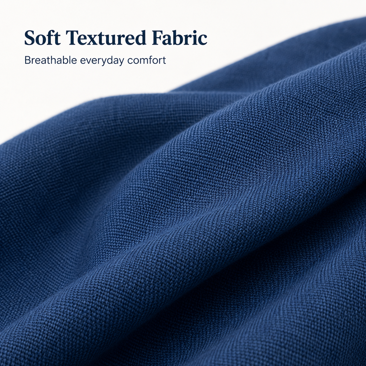 Soft textured woven fabric close-up