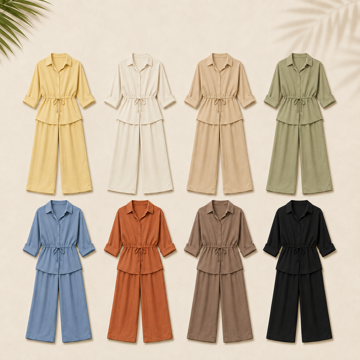 Women's Relaxed Drawstring Two-Piece Set Pack