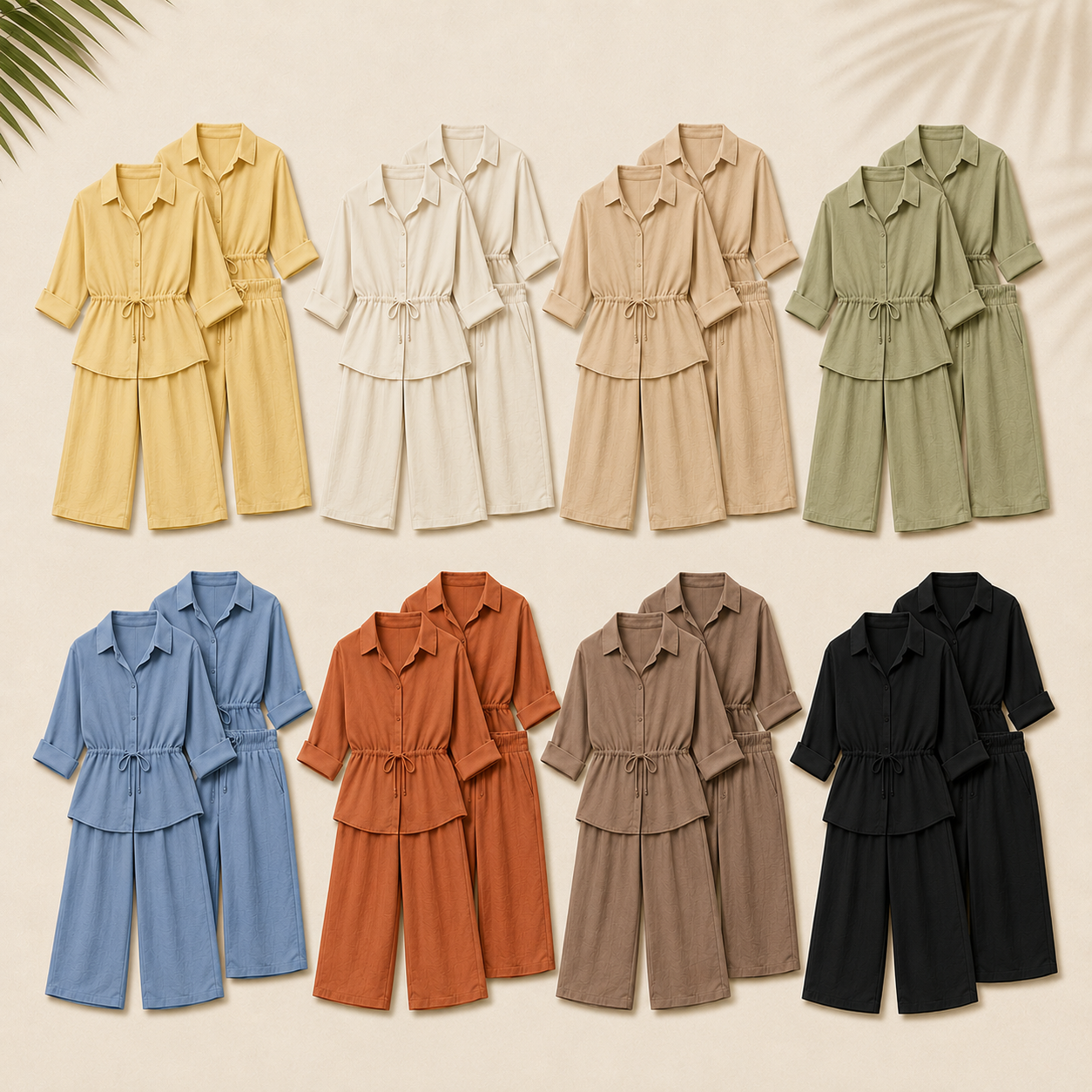 Women's Relaxed Drawstring Two-Piece Set Pack