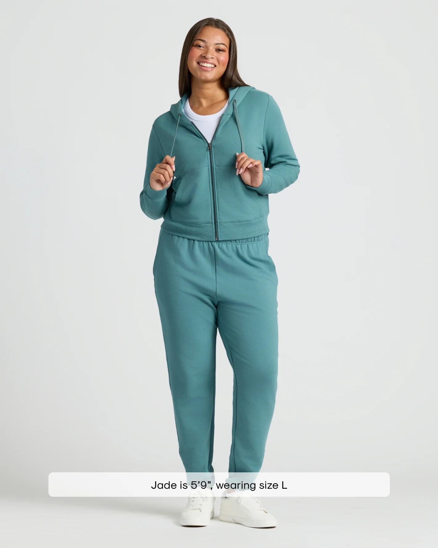Crop Zip Hoodie & Relaxed Jogger Set（6 set only$35）