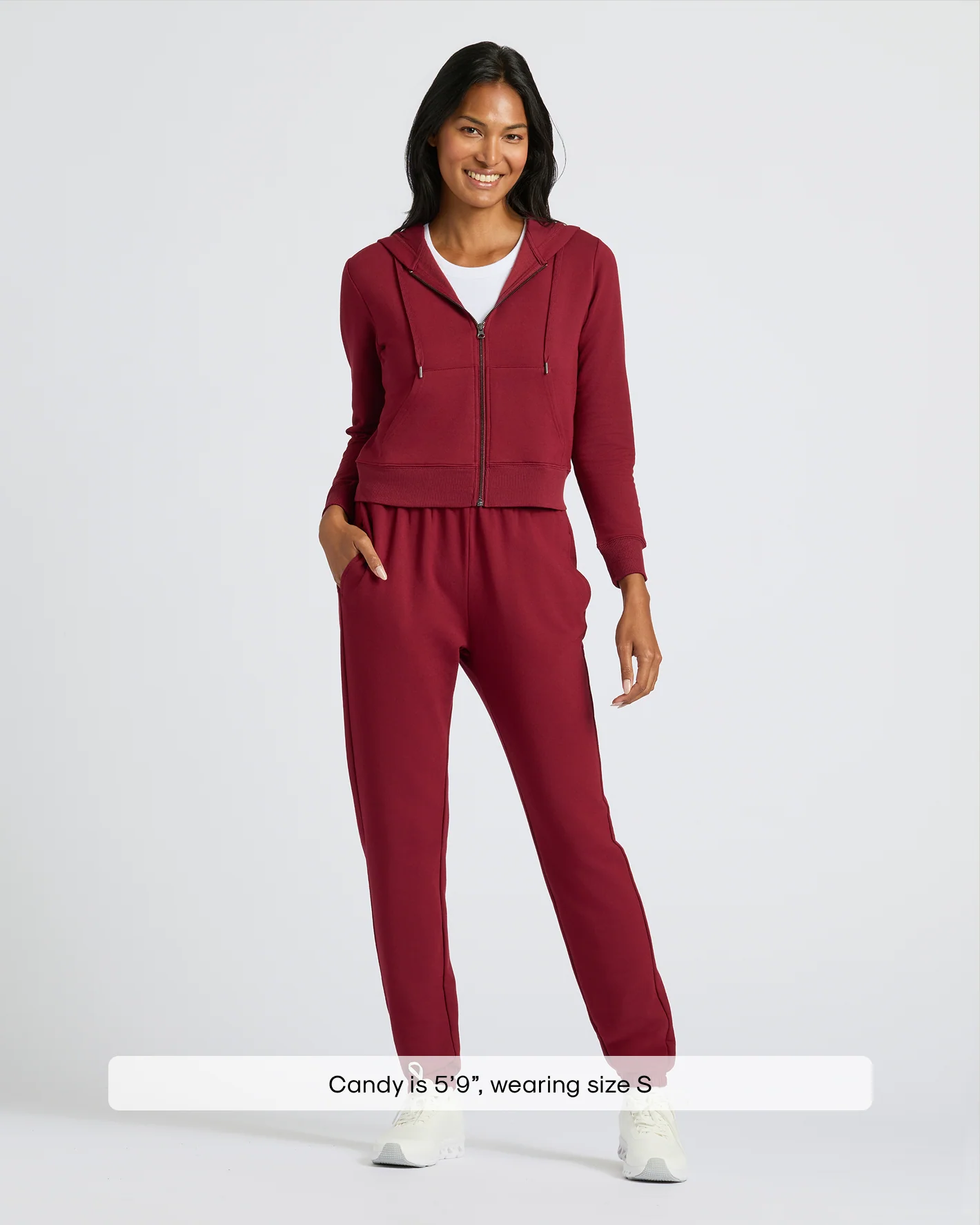 Crop Zip Hoodie & Relaxed Jogger Set（6 set only$35）