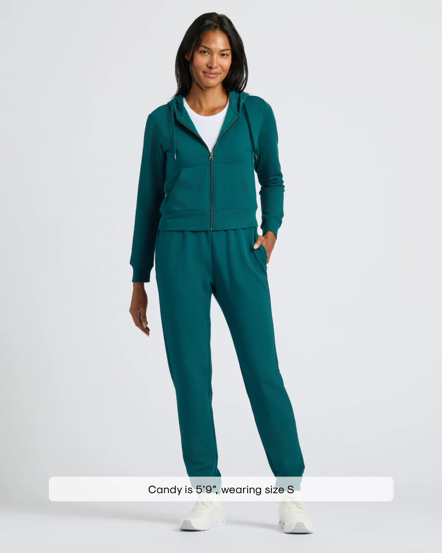 Crop Zip Hoodie & Relaxed Jogger Set（6 set only$35）