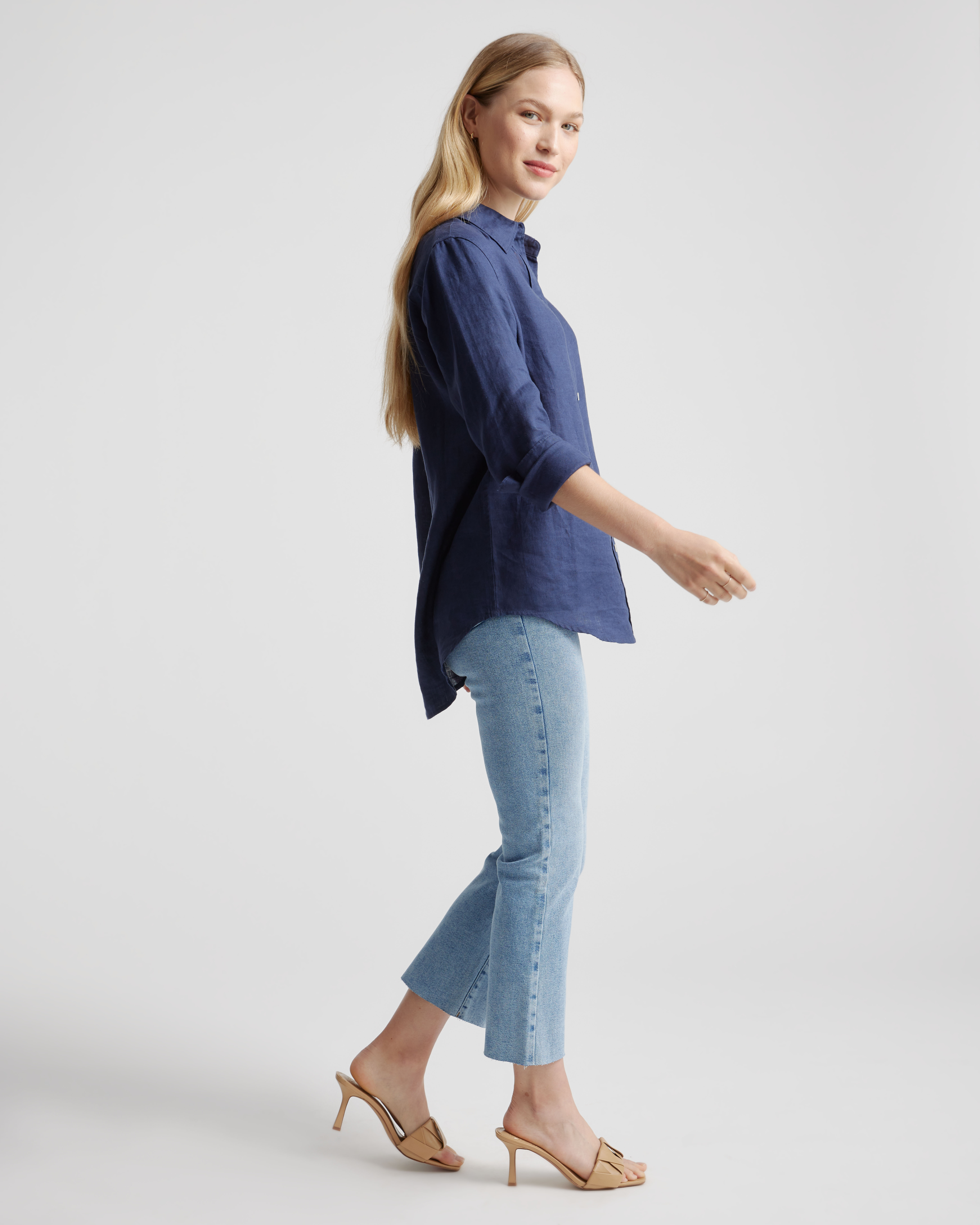 100% European Linen Long Sleeve Shirt