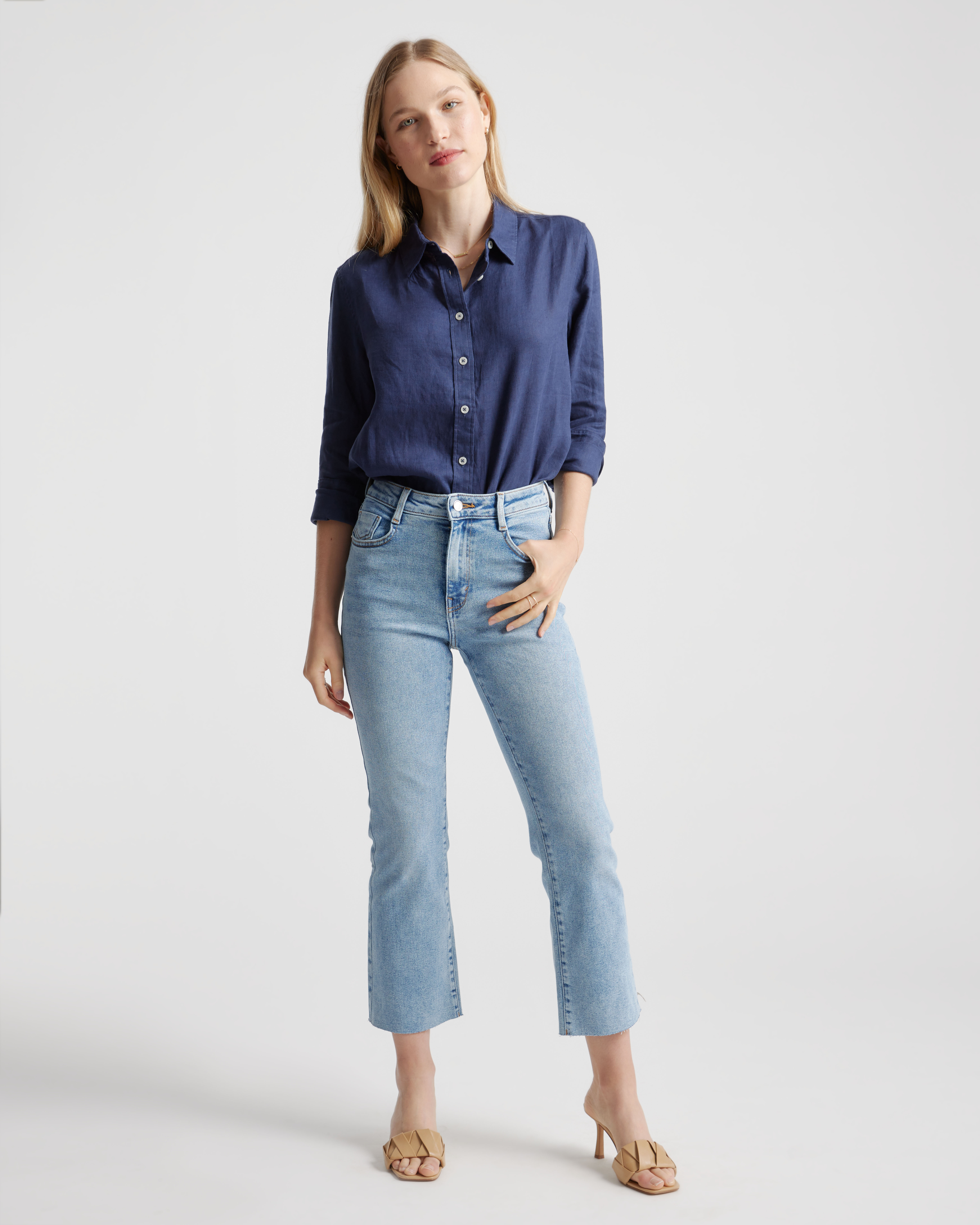 100% European Linen Long Sleeve Shirt