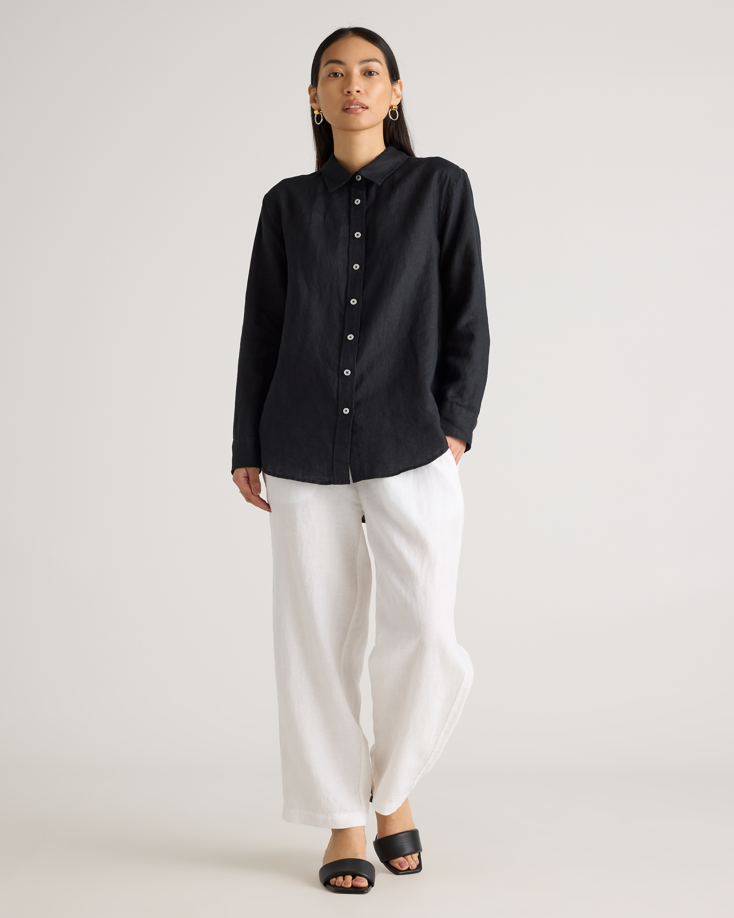 100% European Linen Long Sleeve Shirt