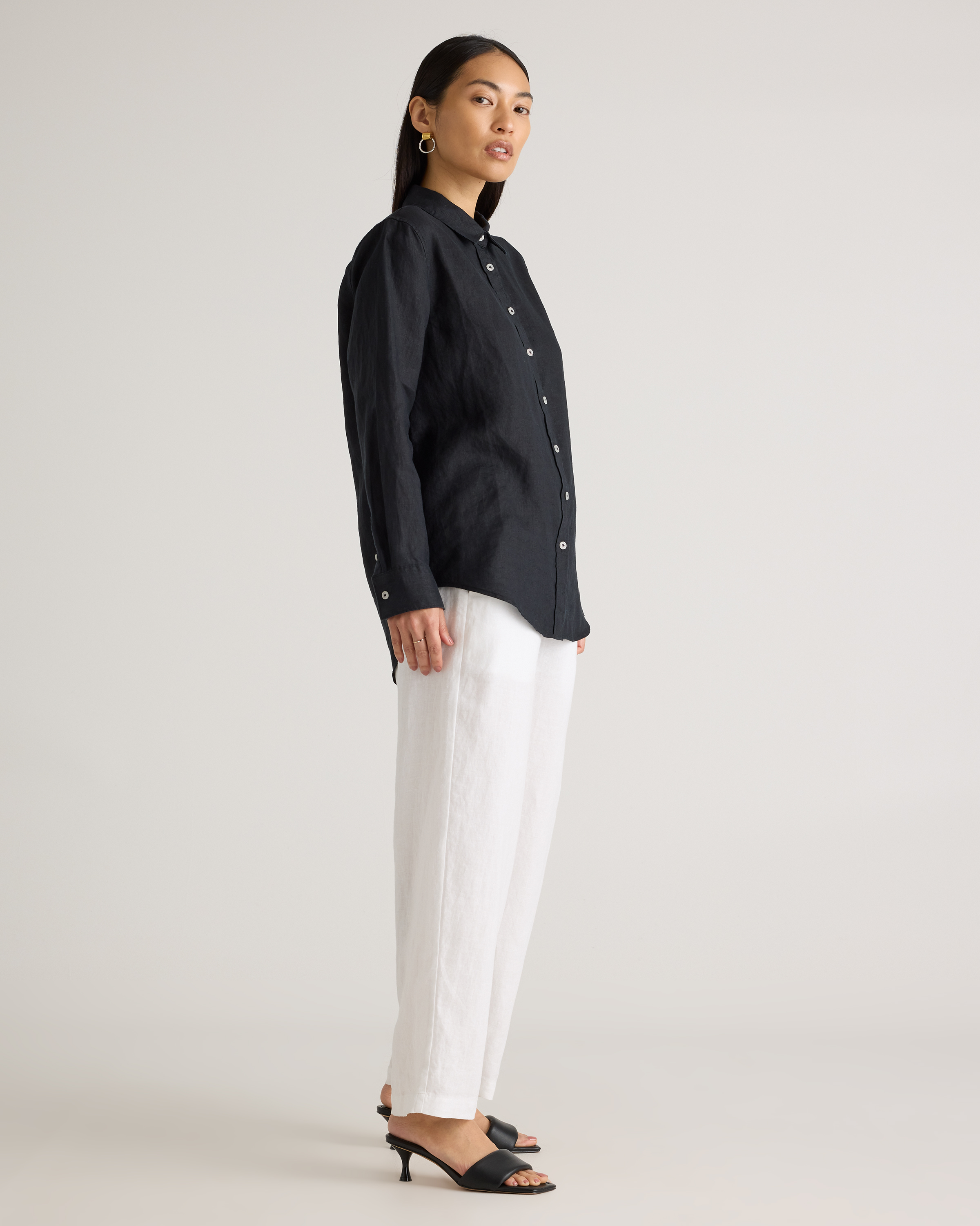 100% European Linen Long Sleeve Shirt