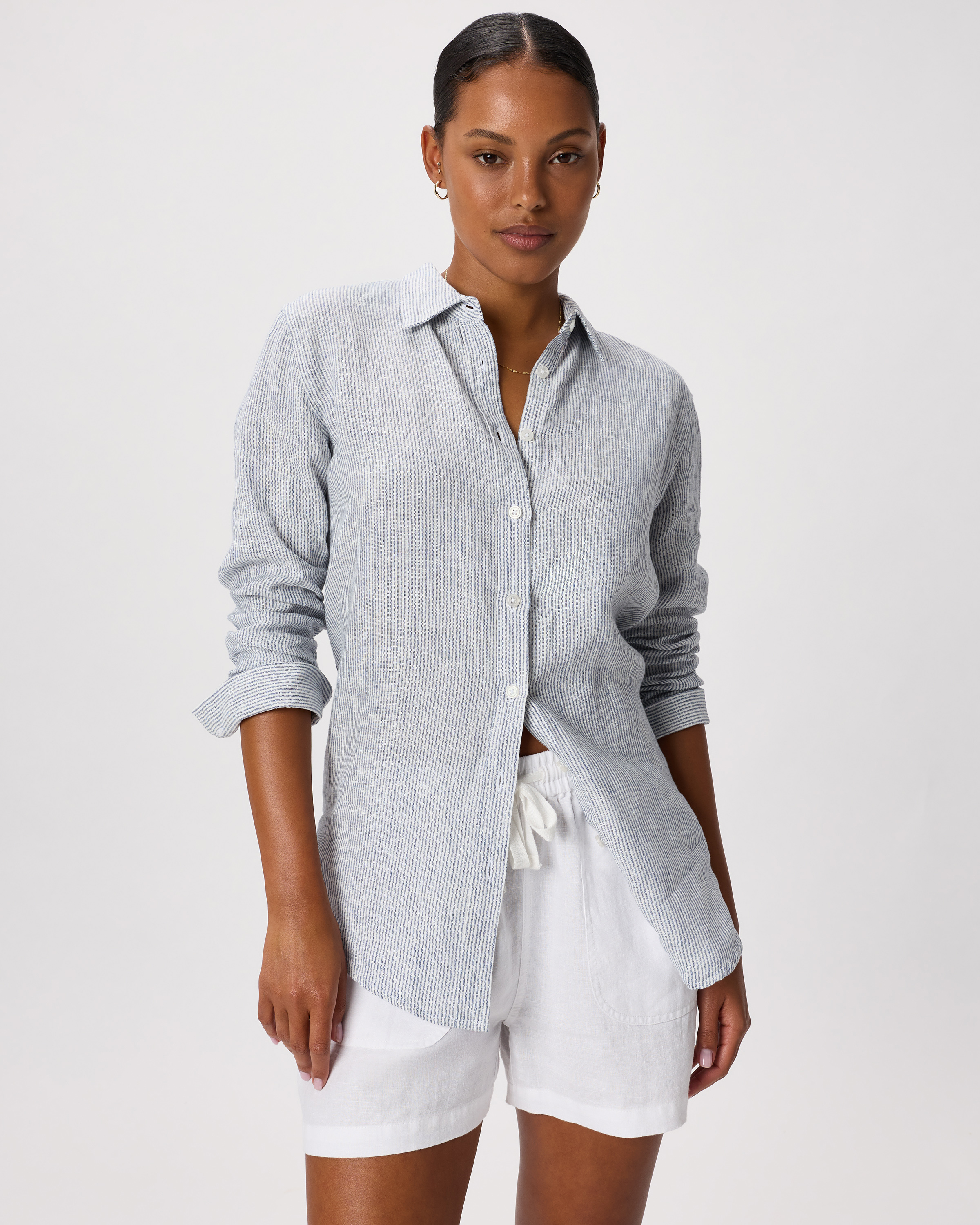100% European Linen Long Sleeve Shirt
