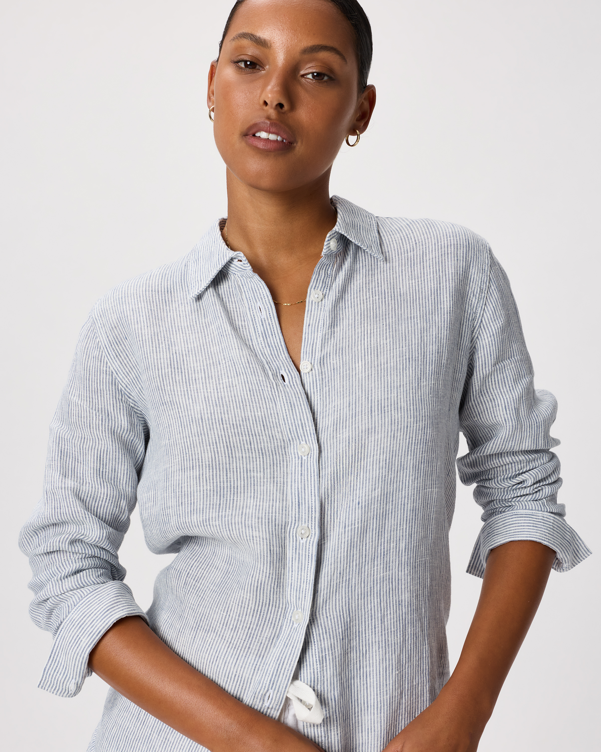 100% European Linen Long Sleeve Shirt