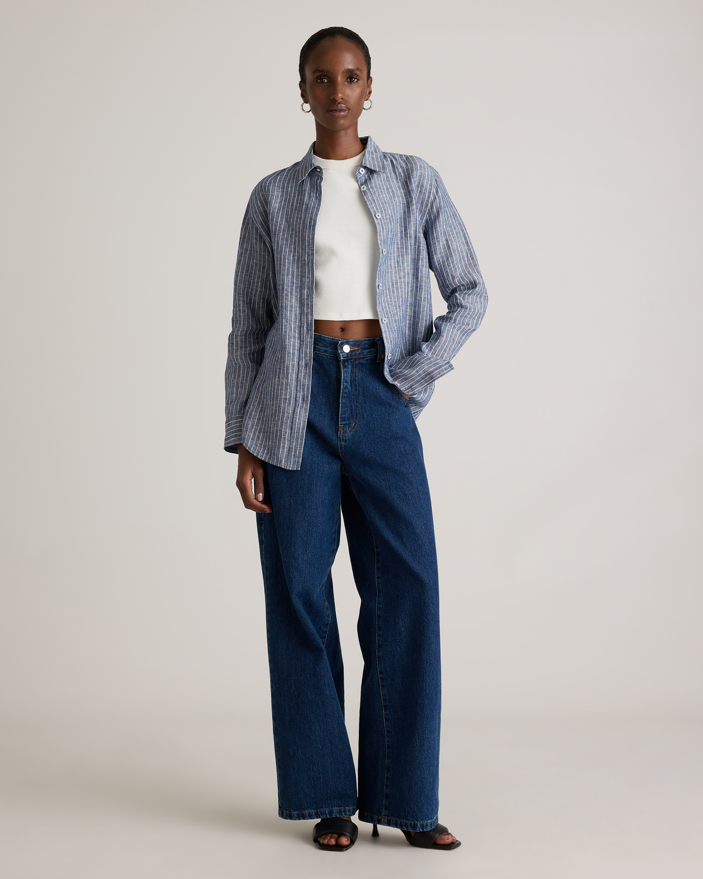 100% European Linen Long Sleeve Shirt