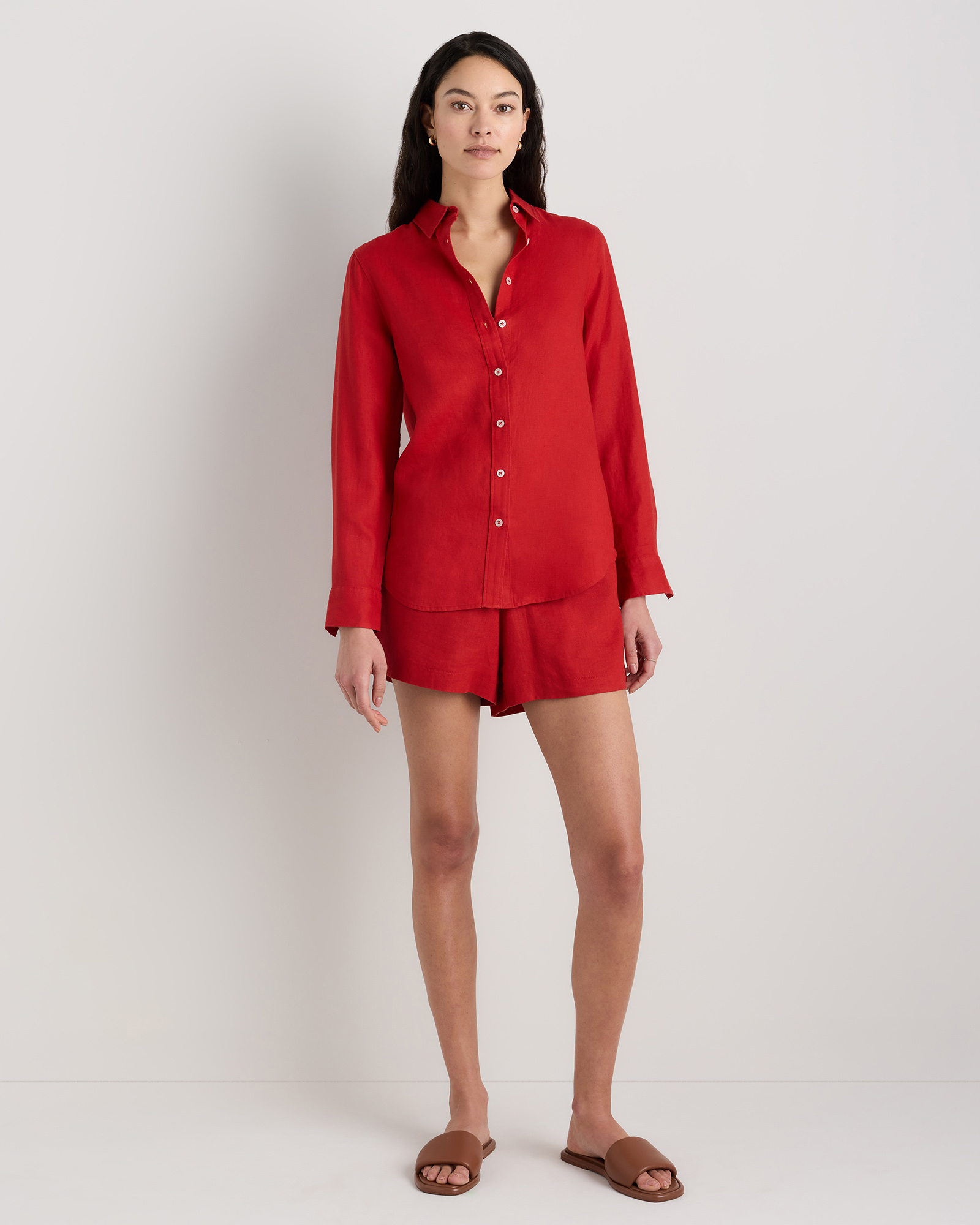 100% European Linen Long Sleeve Shirt