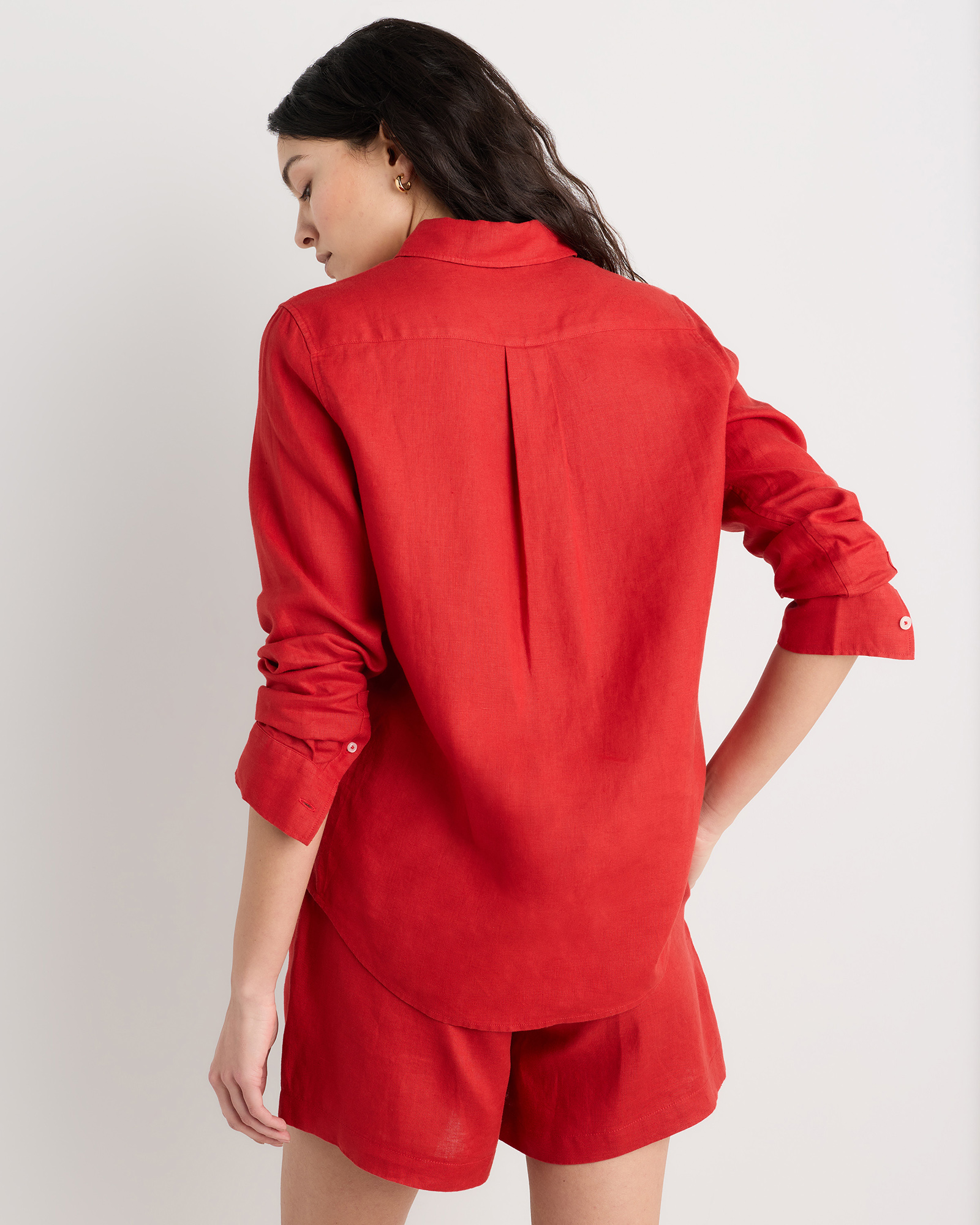 100% European Linen Long Sleeve Shirt
