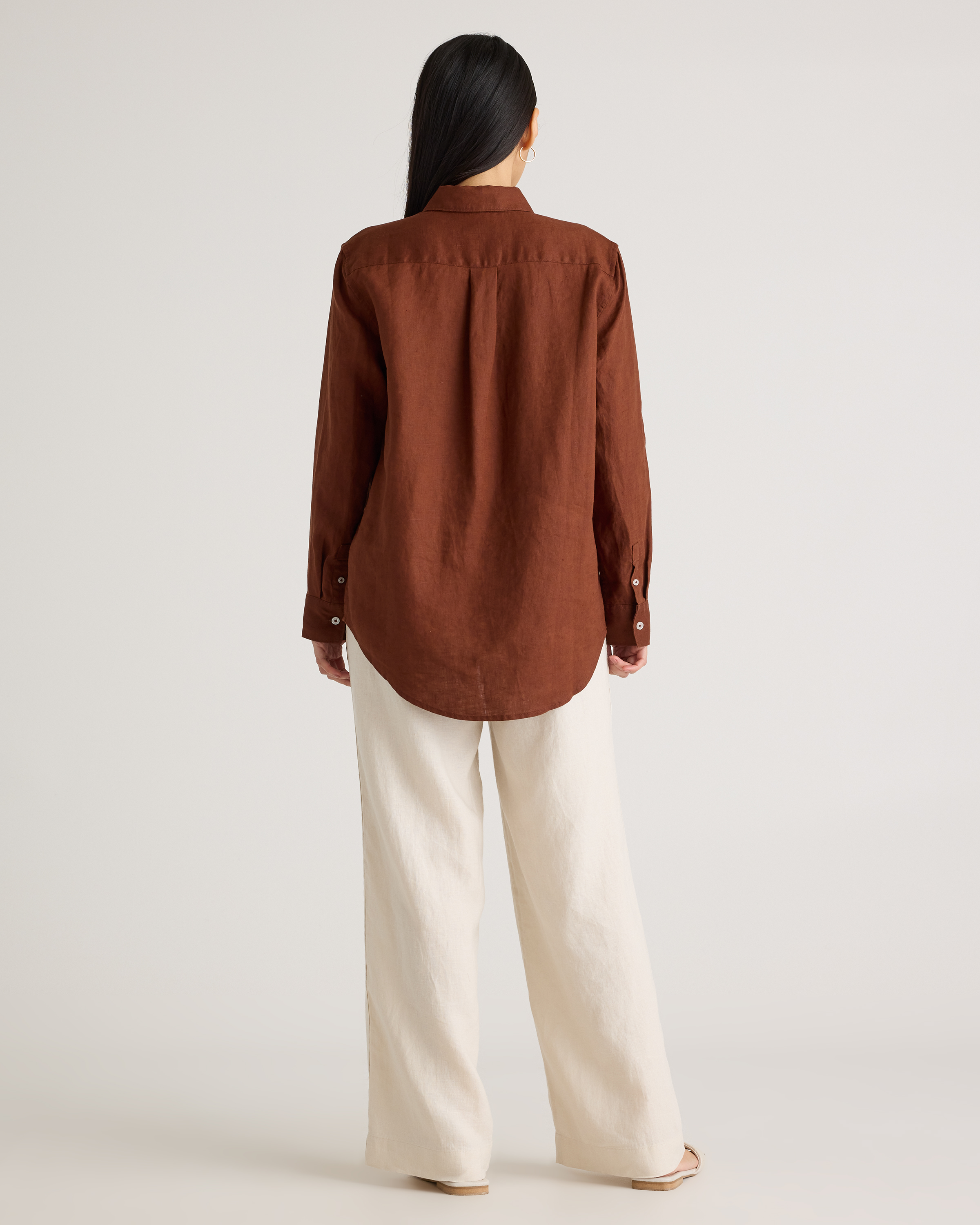 100% European Linen Long Sleeve Shirt