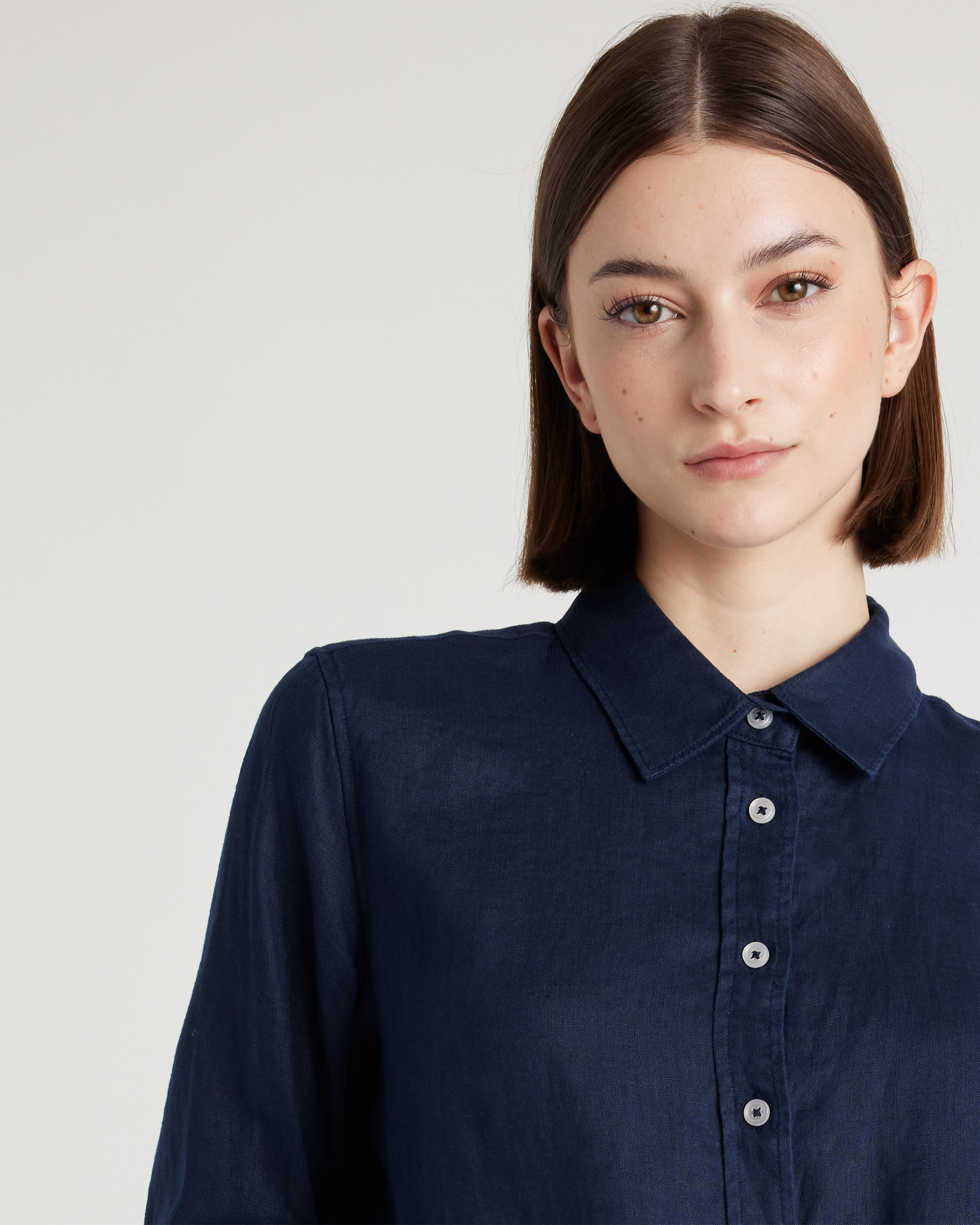 100% European Linen Long Sleeve Shirt