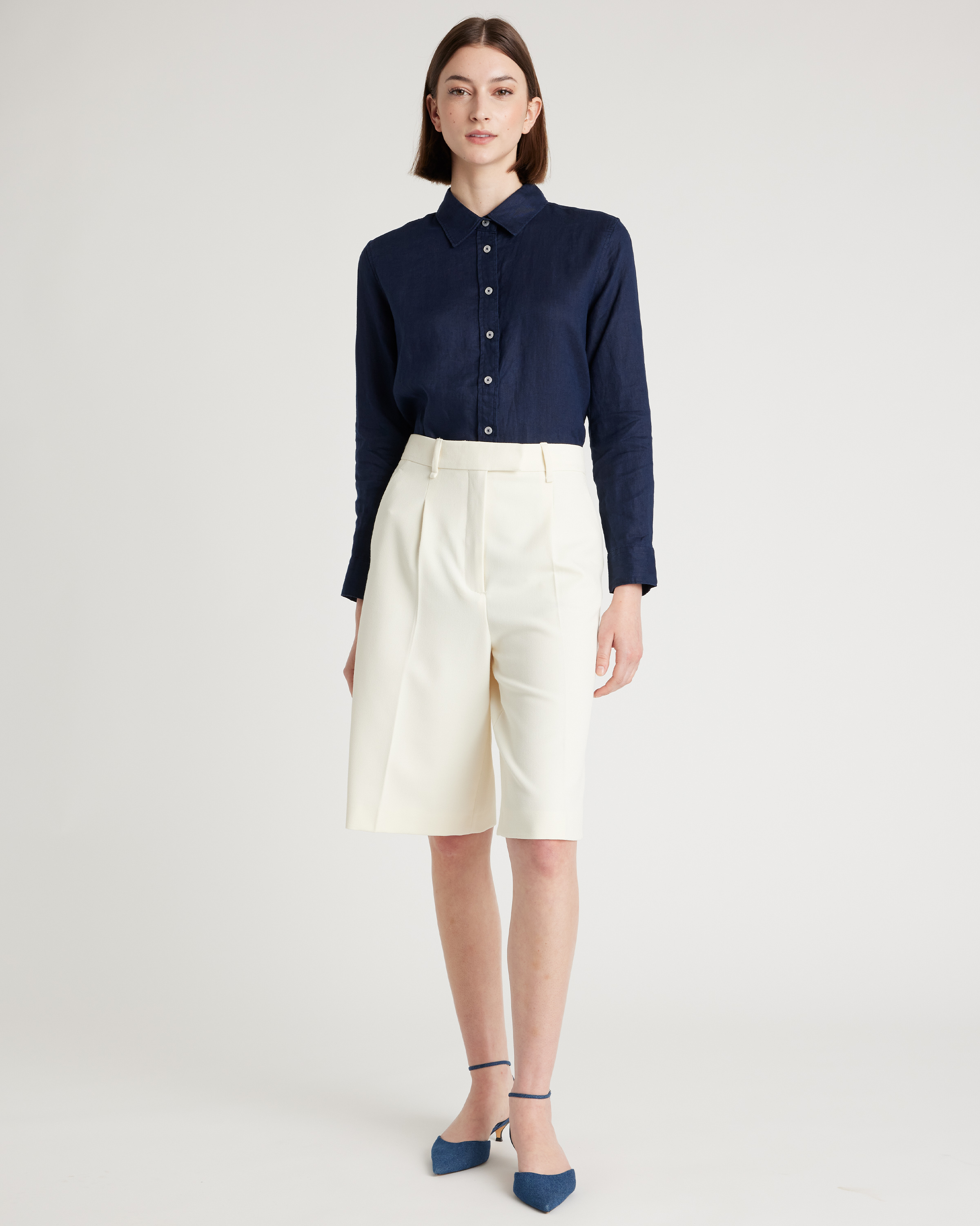 100% European Linen Long Sleeve Shirt
