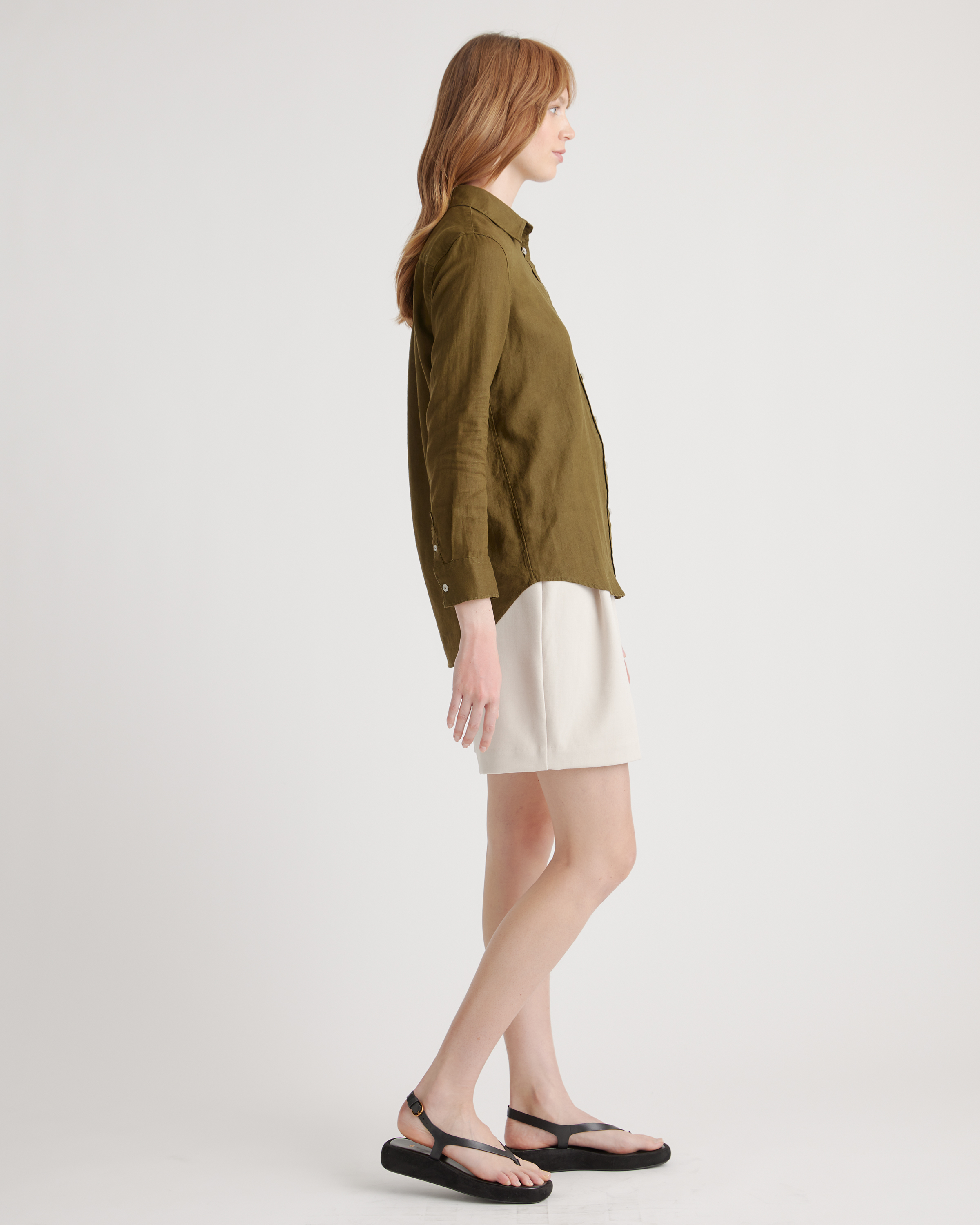 100% European Linen Long Sleeve Shirt