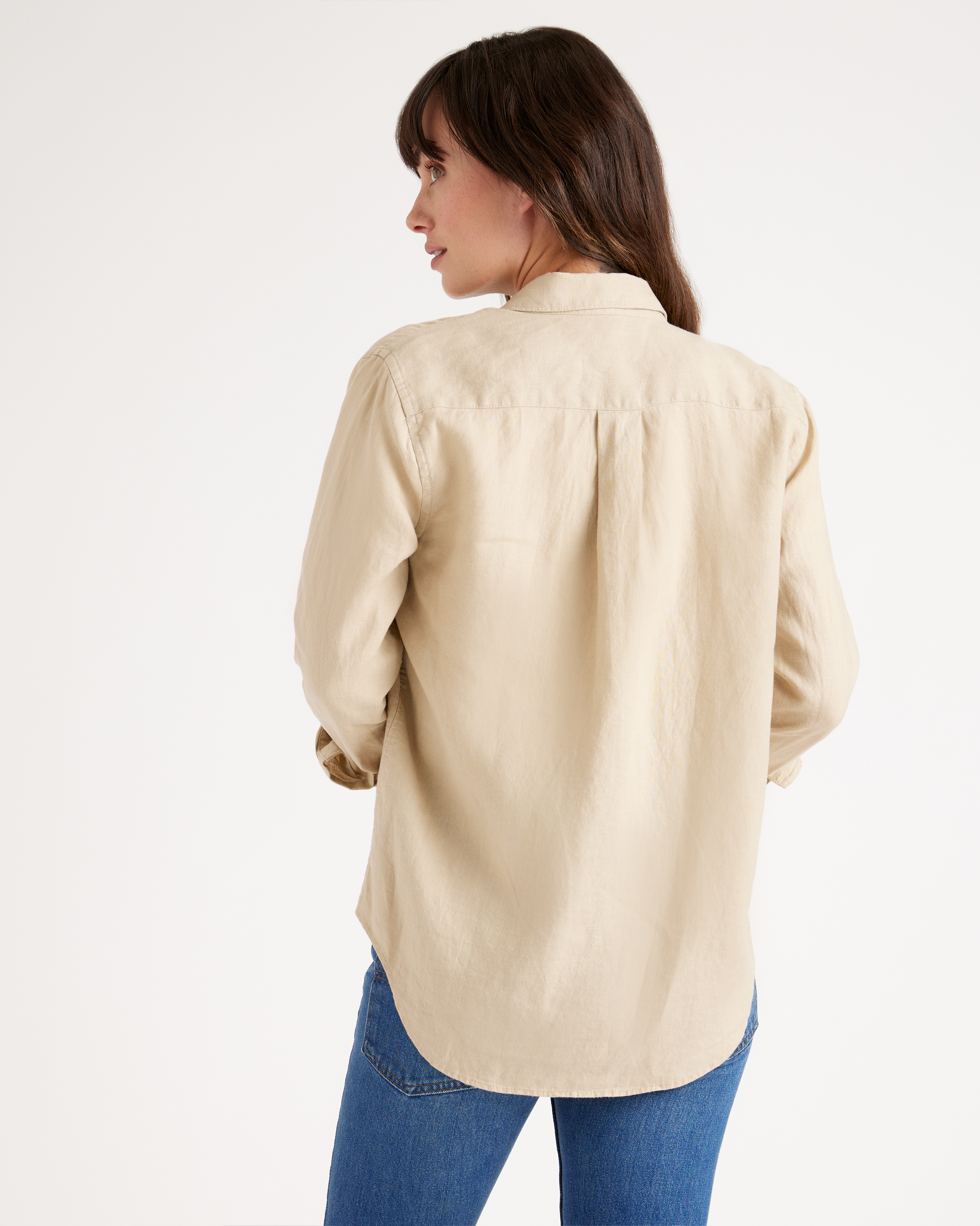 100% European Linen Long Sleeve Shirt