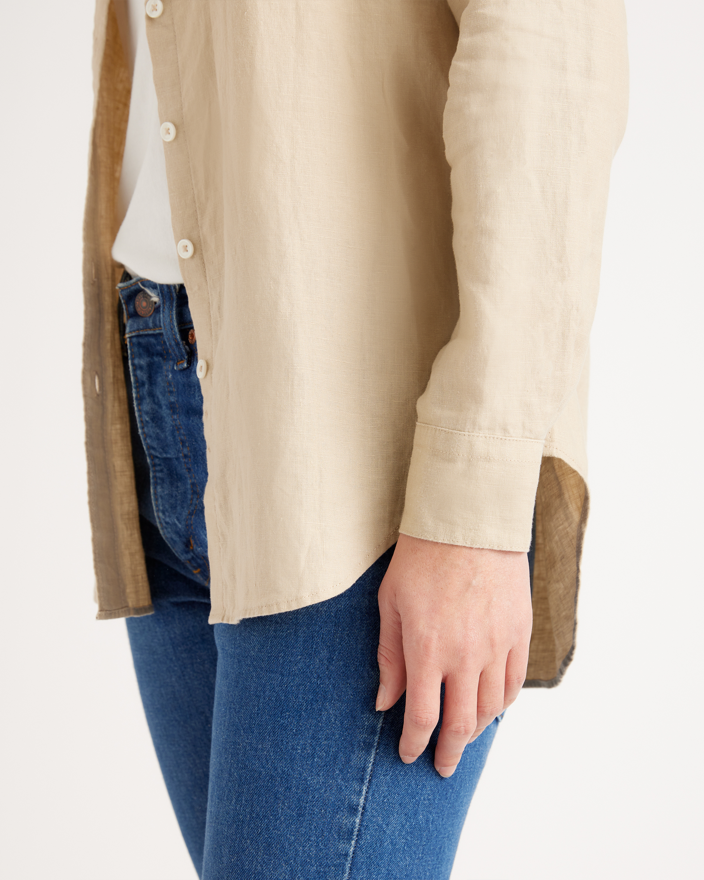 100% European Linen Long Sleeve Shirt