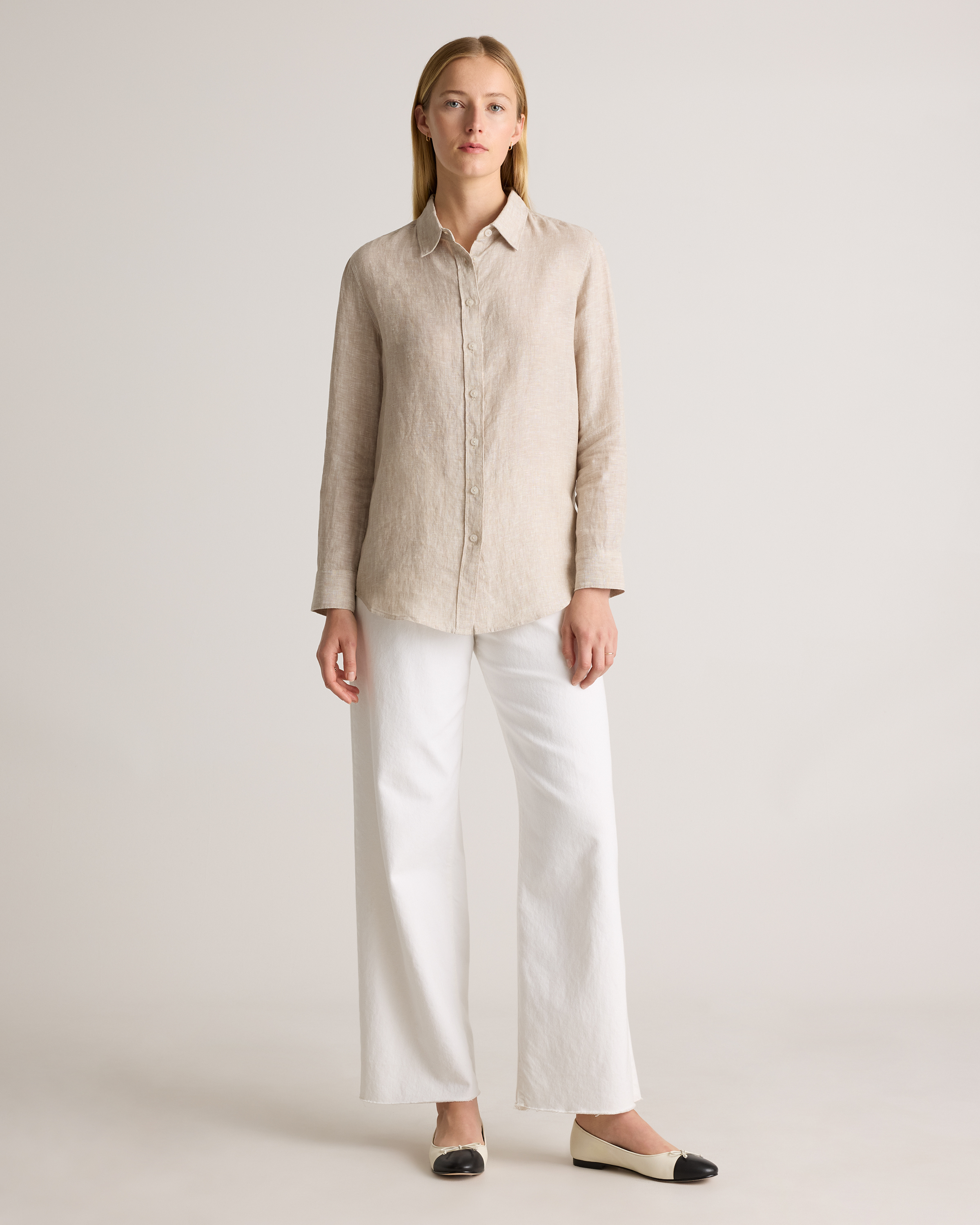 100% European Linen Long Sleeve Shirt