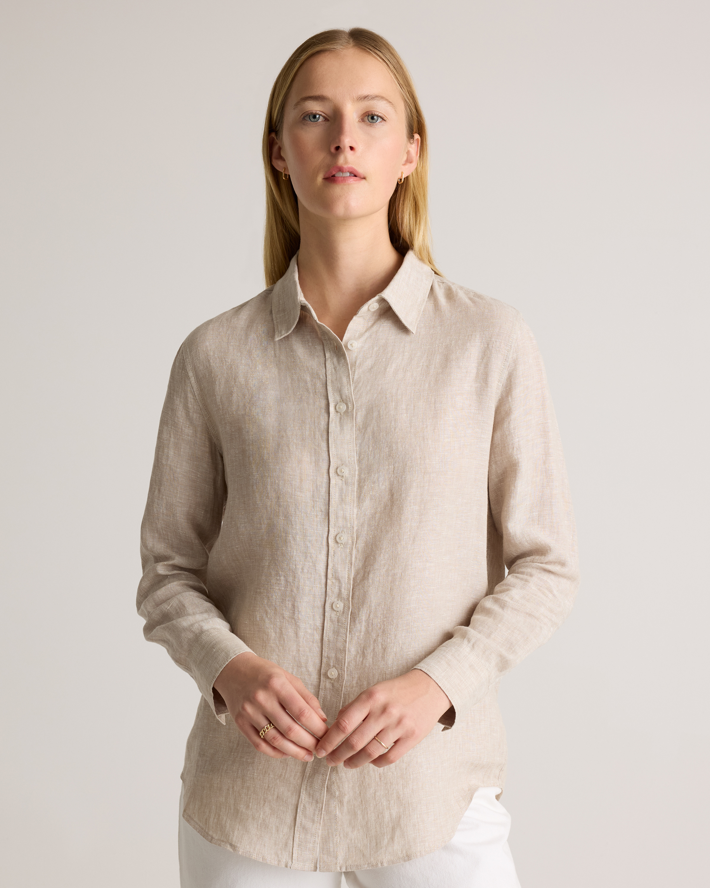 100% European Linen Long Sleeve Shirt