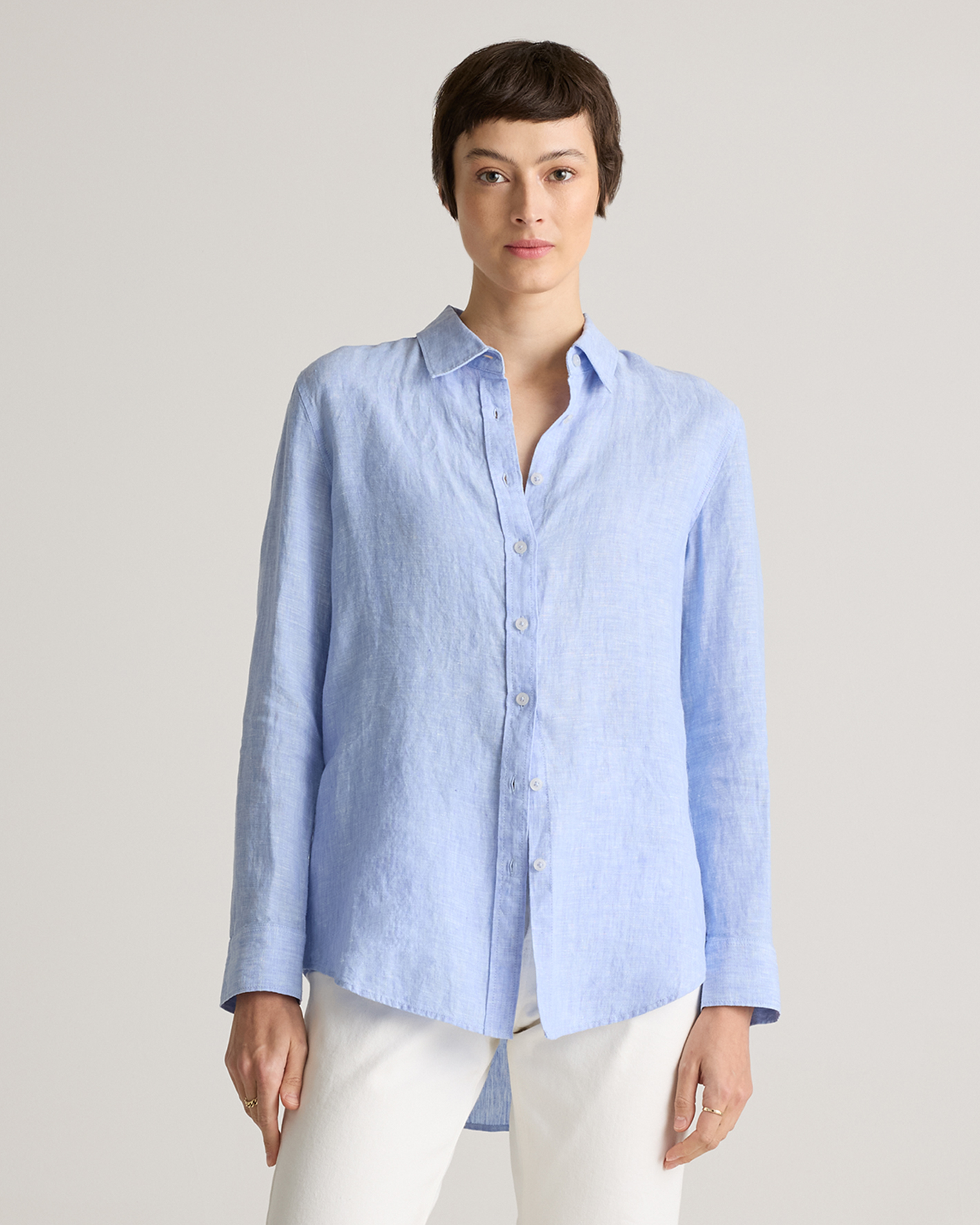 100% European Linen Long Sleeve Shirt