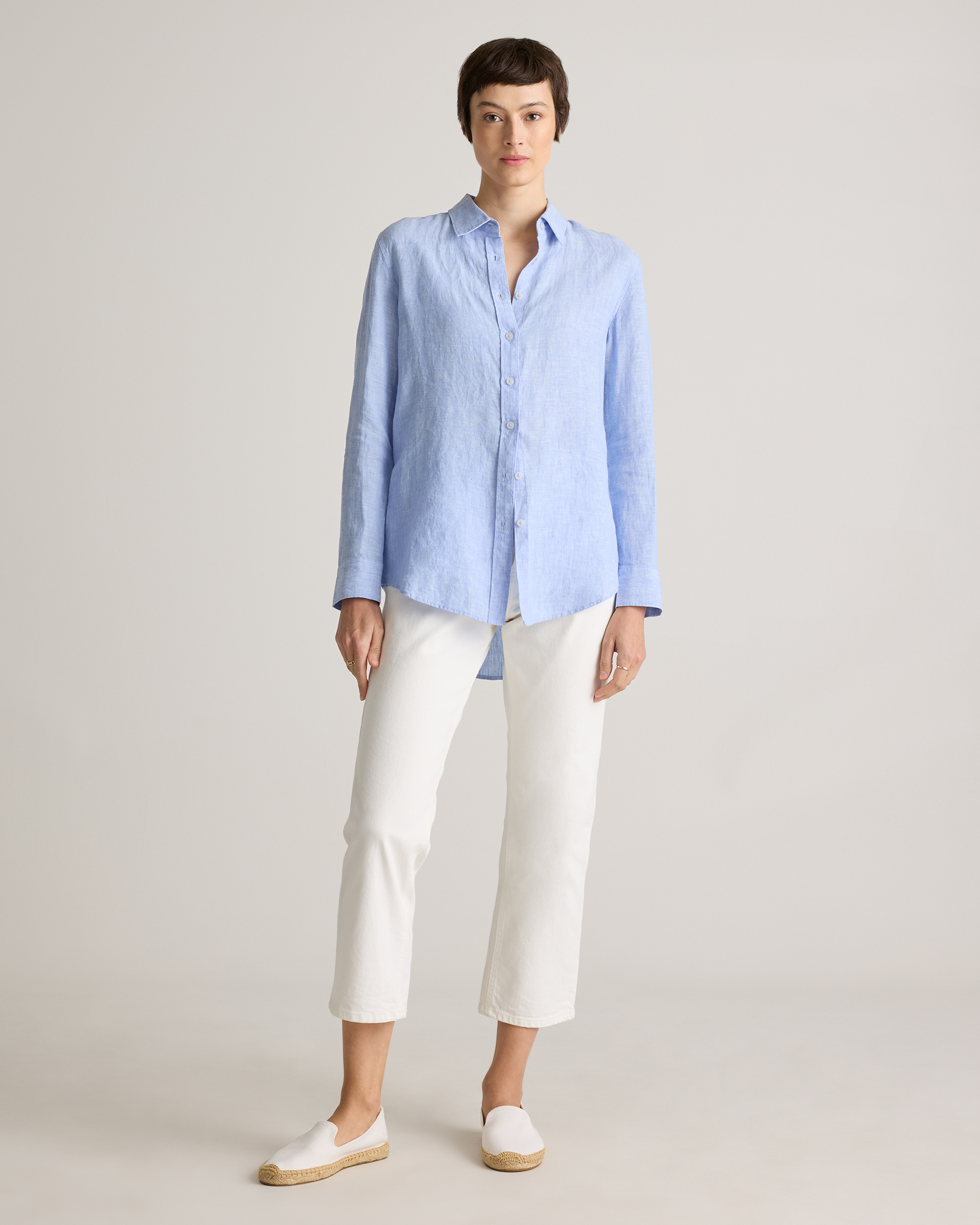 100% European Linen Long Sleeve Shirt