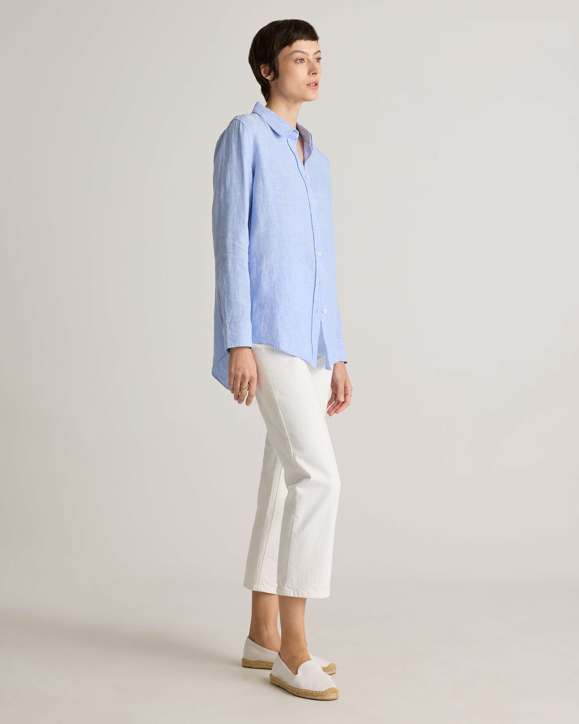 100% European Linen Long Sleeve Shirt