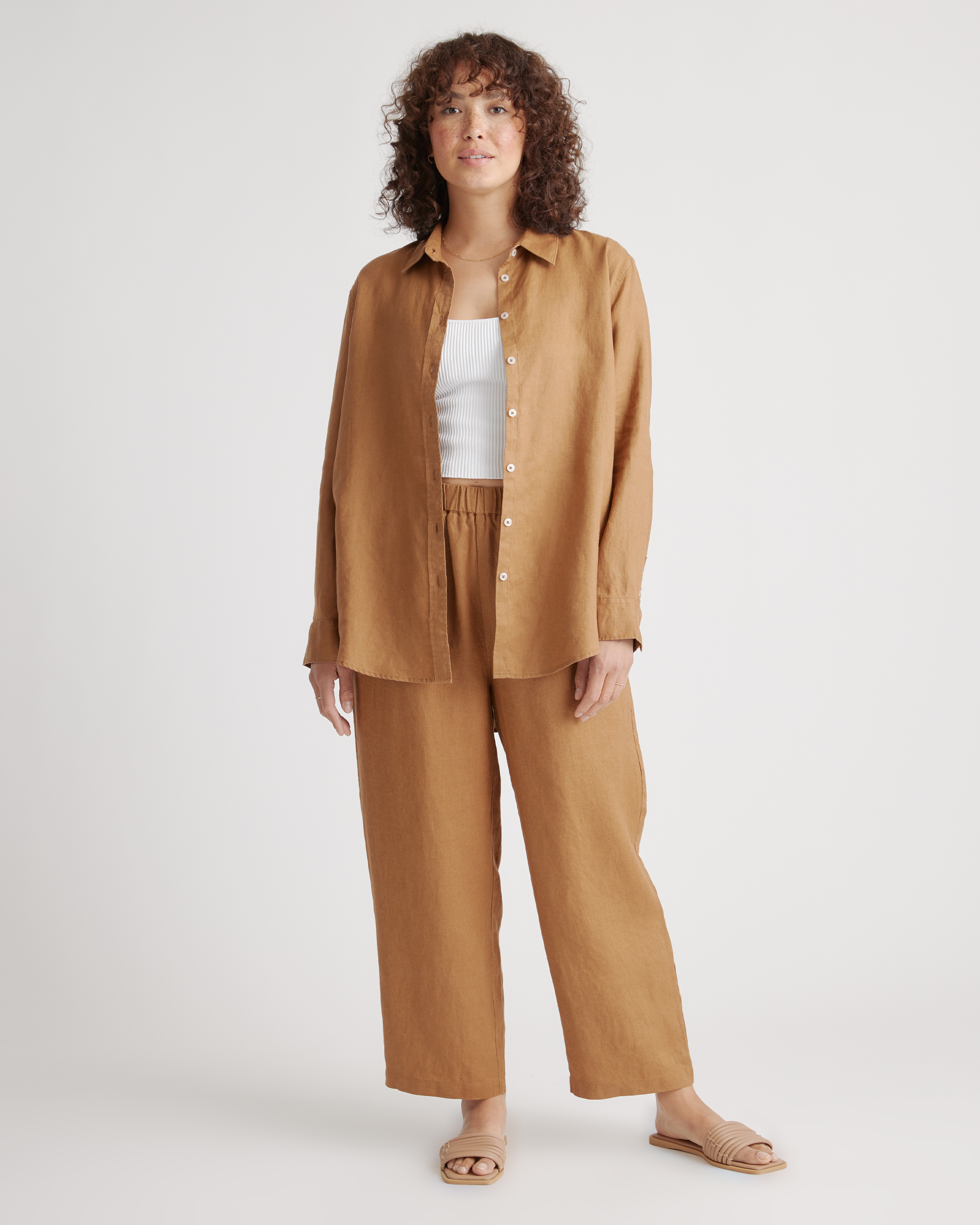 100% European Linen Long Sleeve Shirt