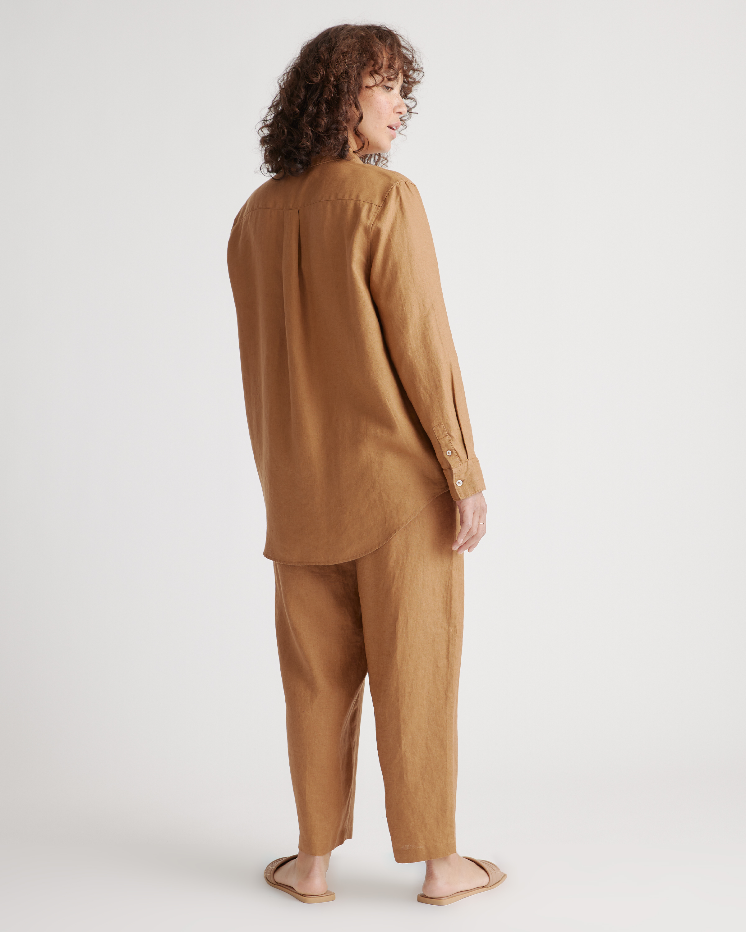 100% European Linen Long Sleeve Shirt