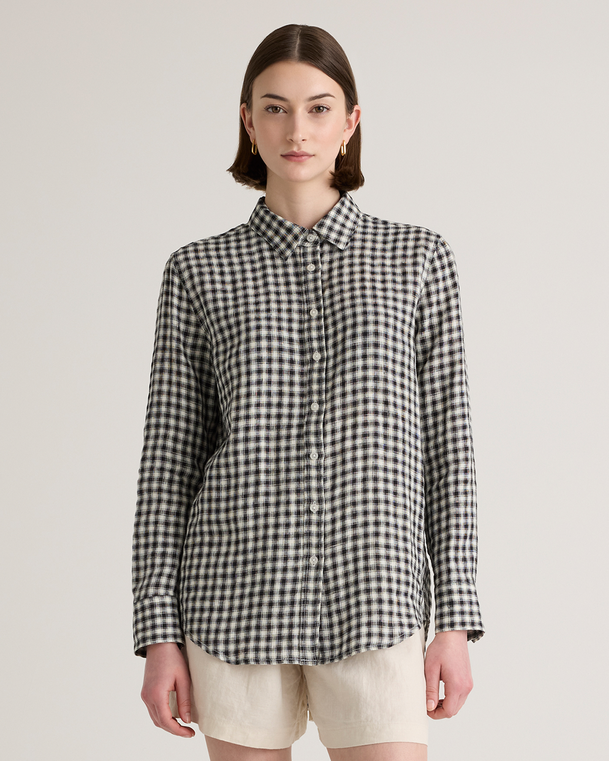 100% European Linen Long Sleeve Shirt