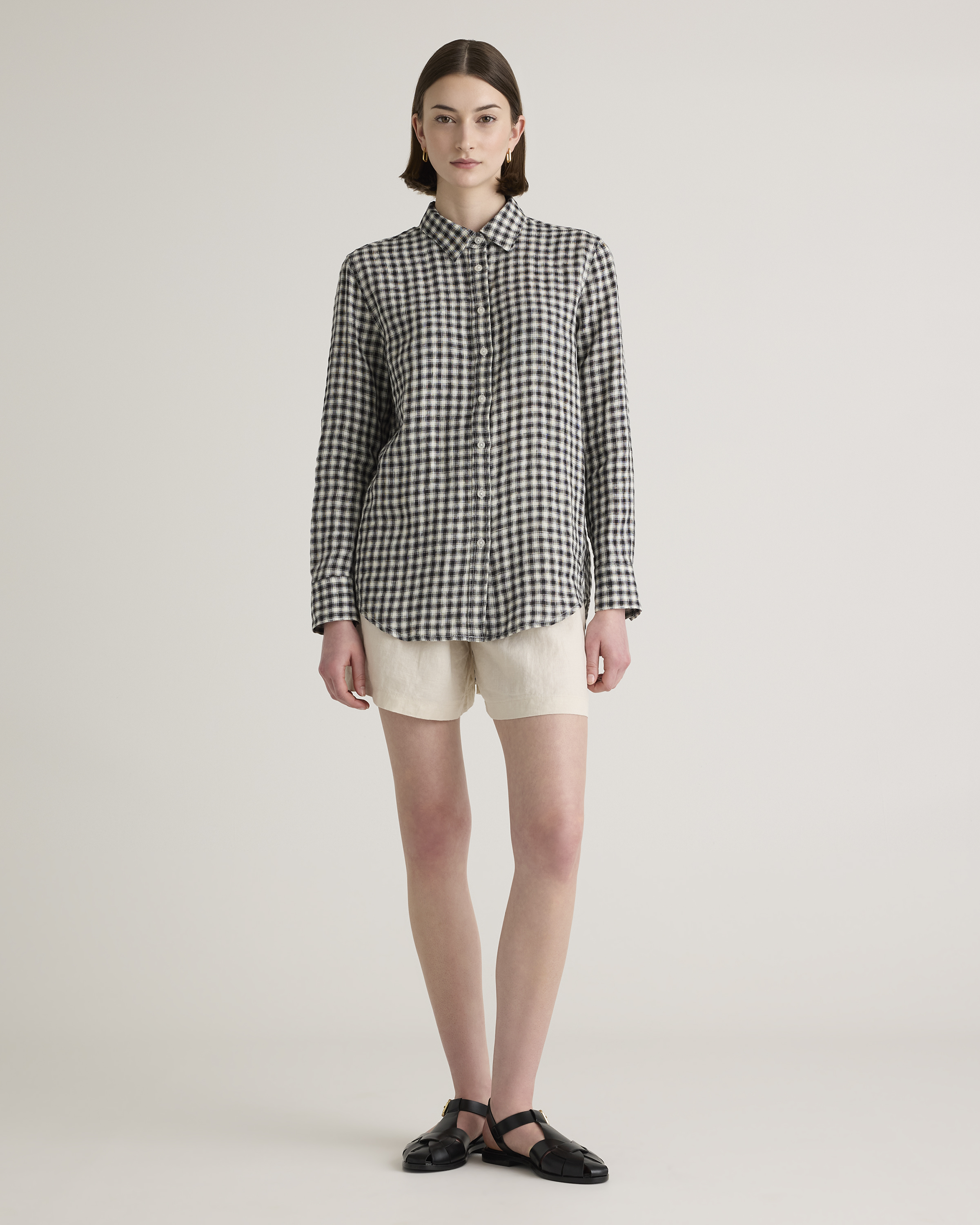 100% European Linen Long Sleeve Shirt