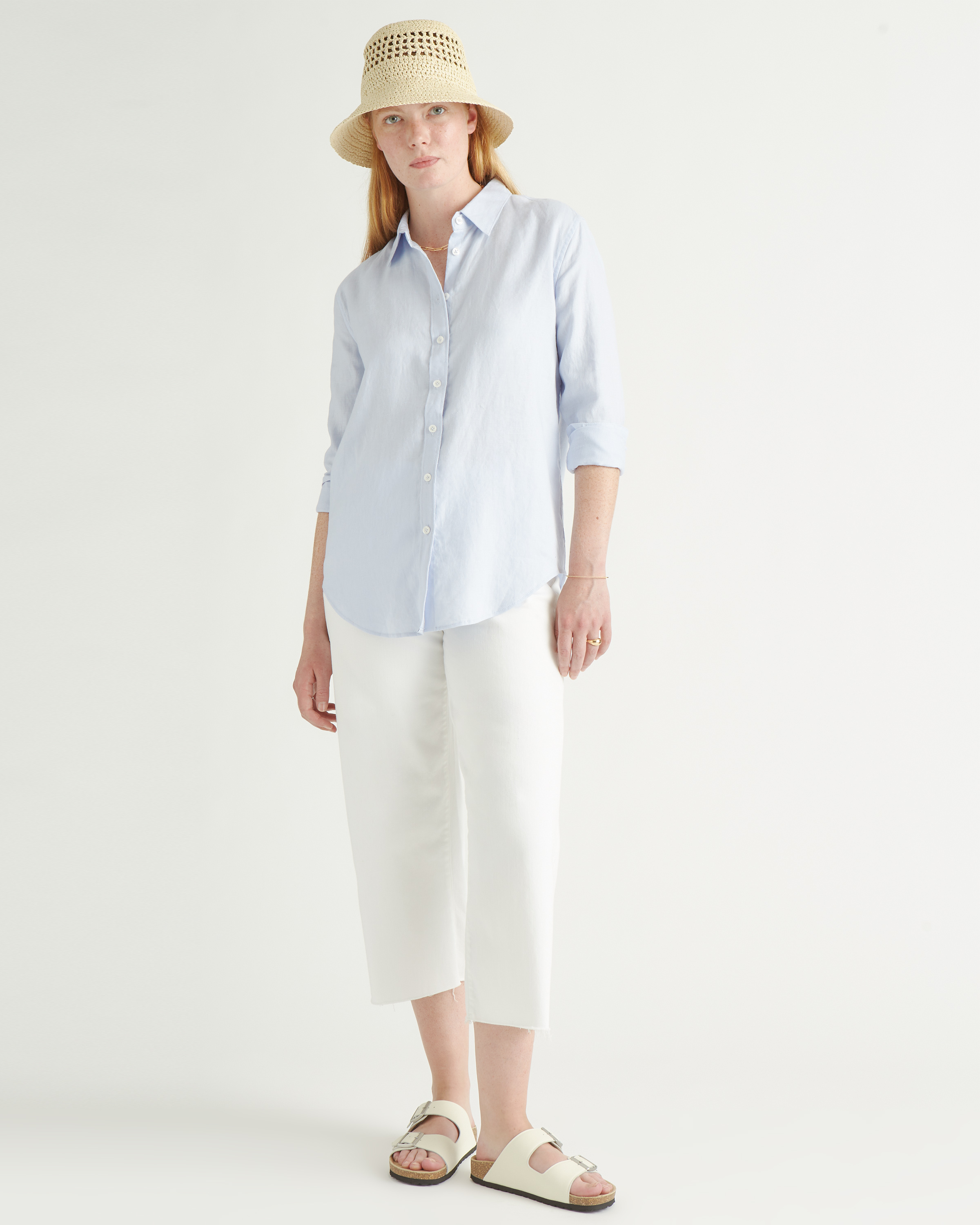 100% European Linen Long Sleeve Shirt