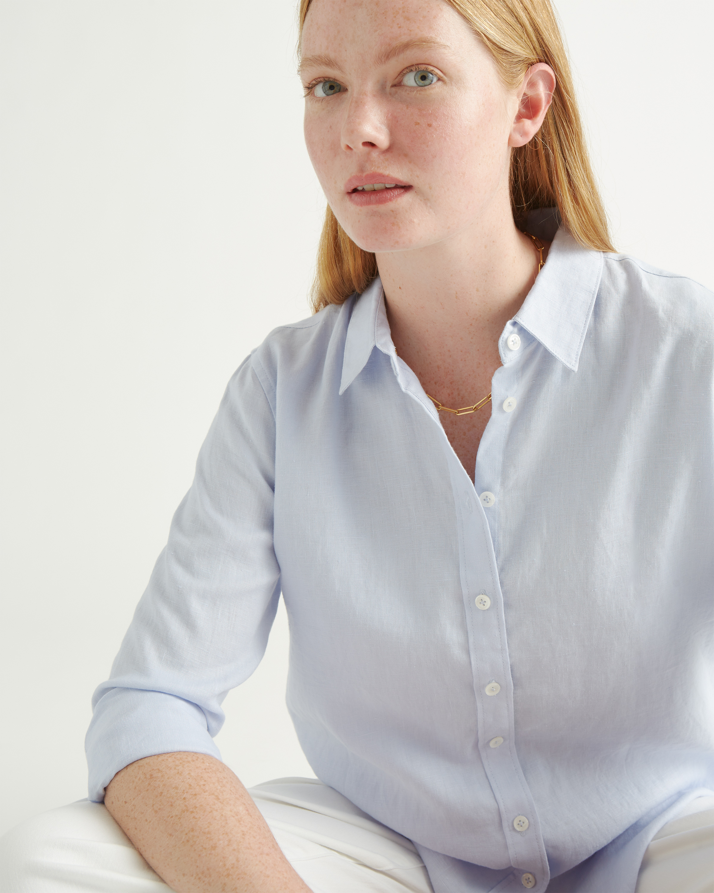 100% European Linen Long Sleeve Shirt