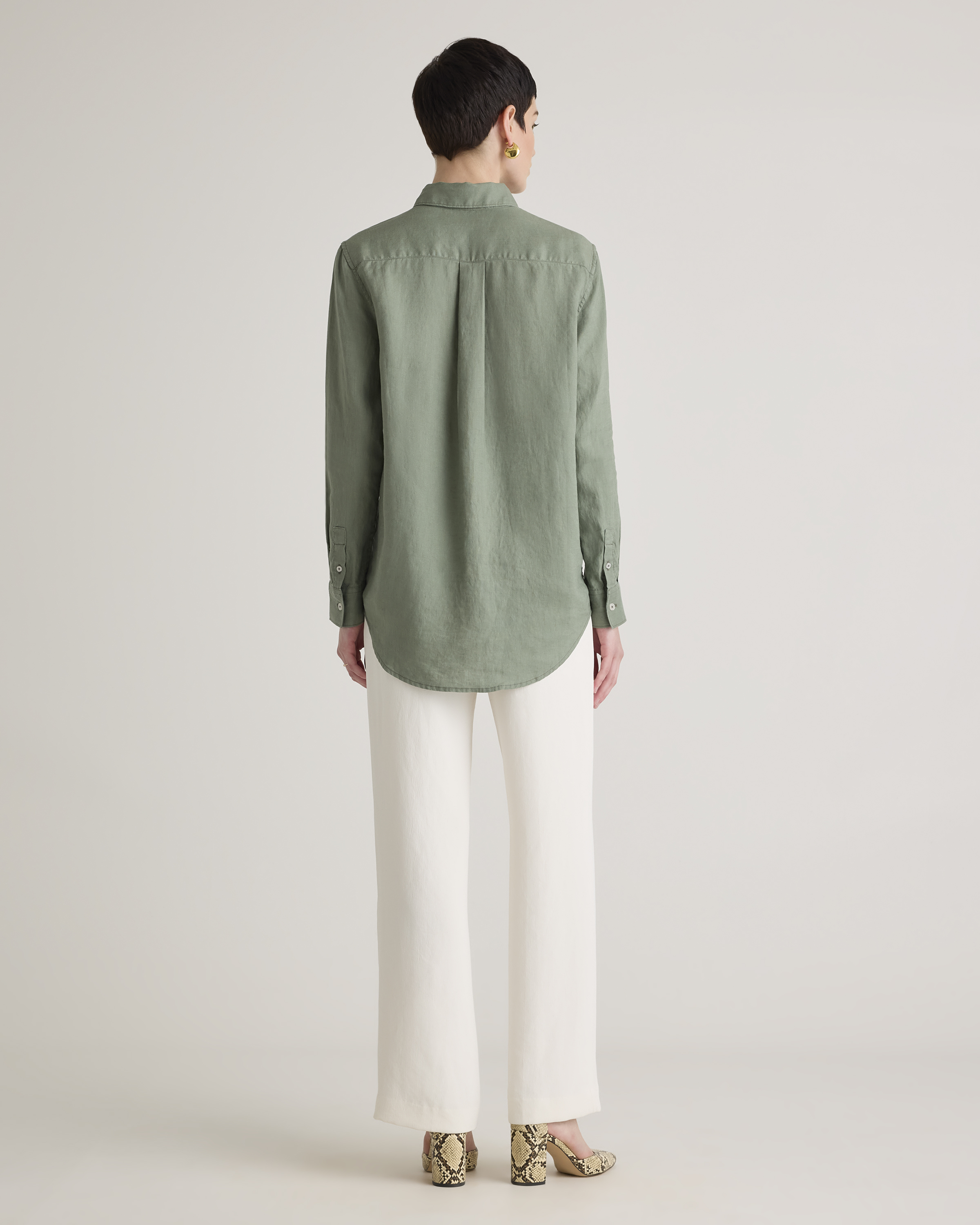 100% European Linen Long Sleeve Shirt