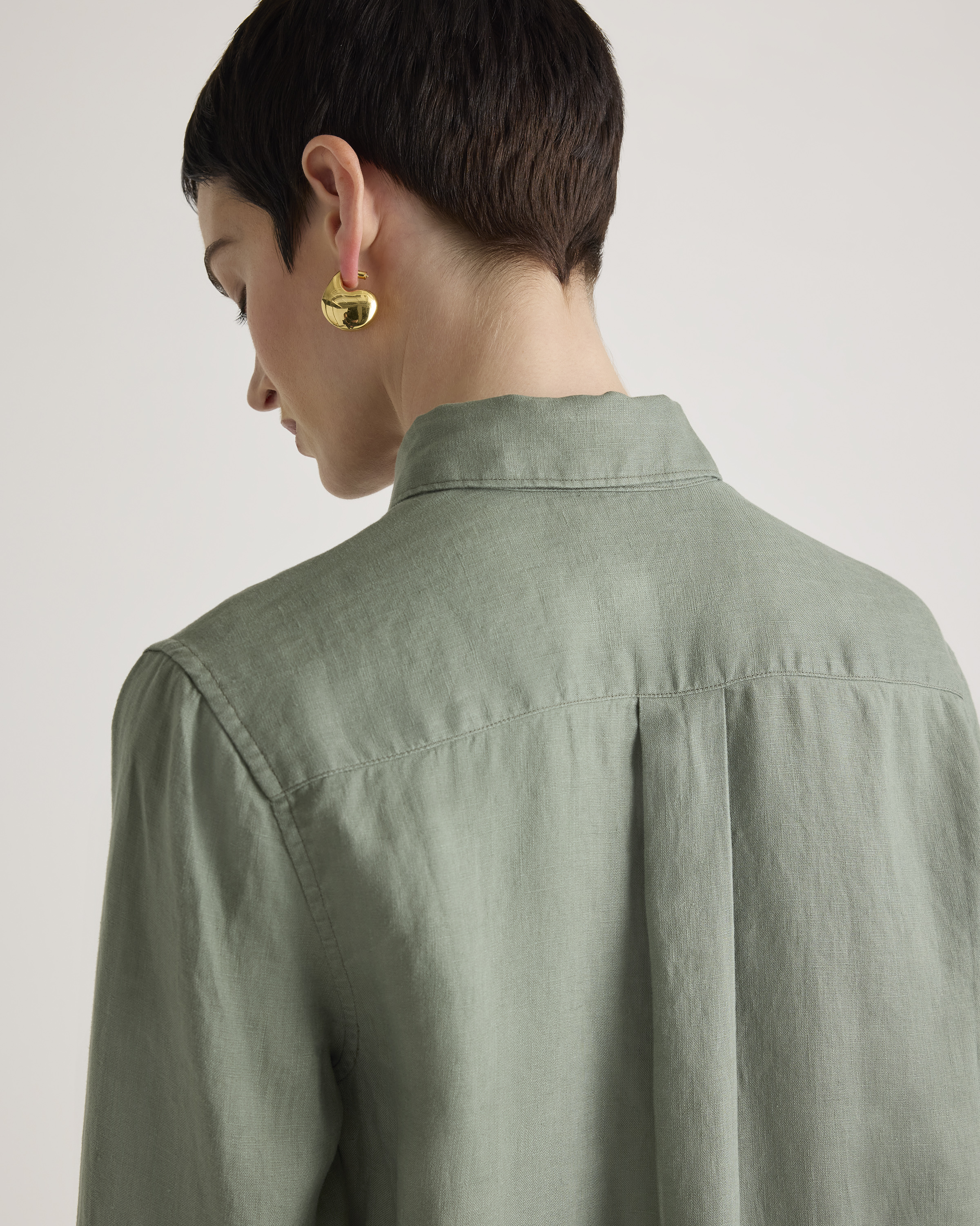100% European Linen Long Sleeve Shirt