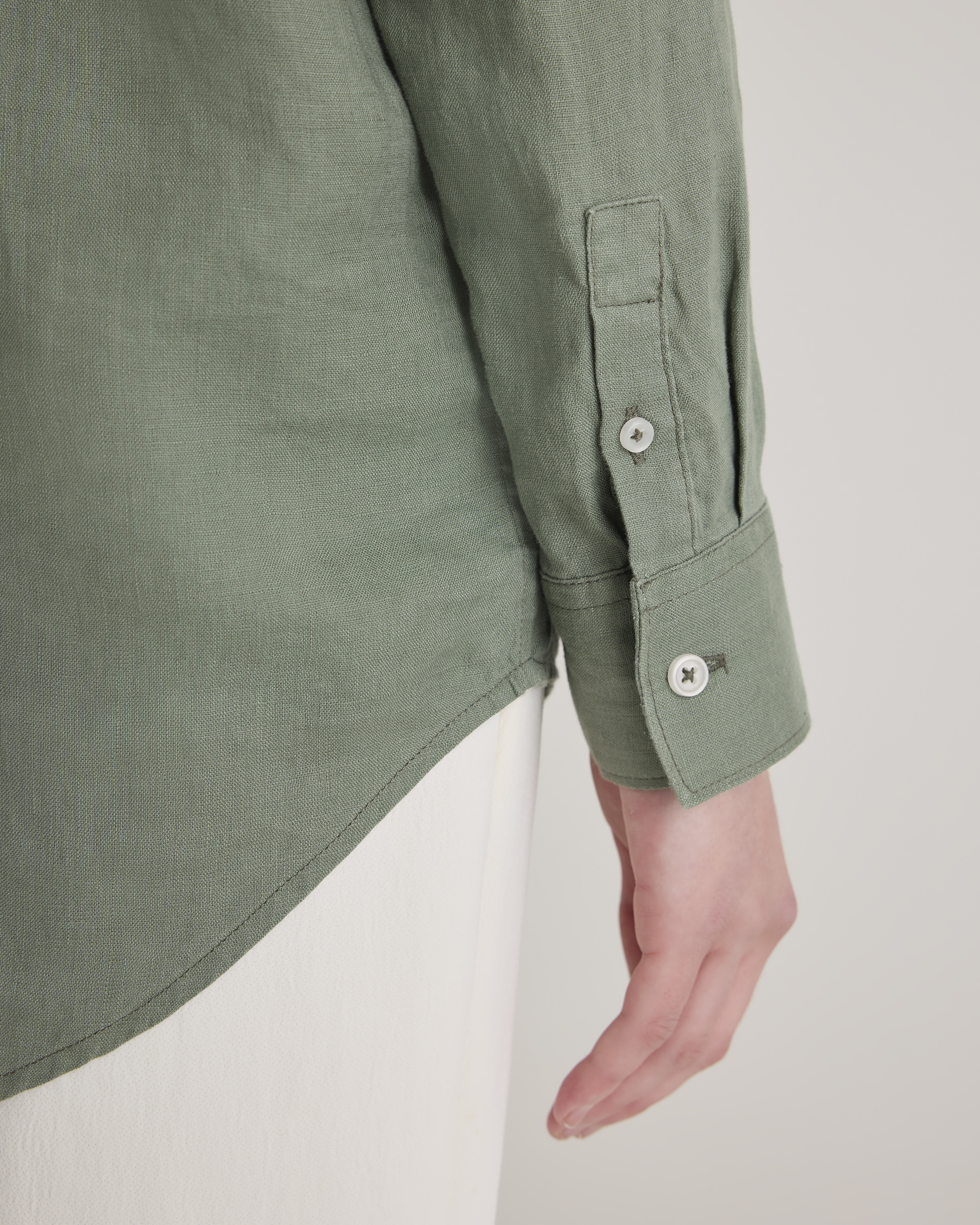100% European Linen Long Sleeve Shirt