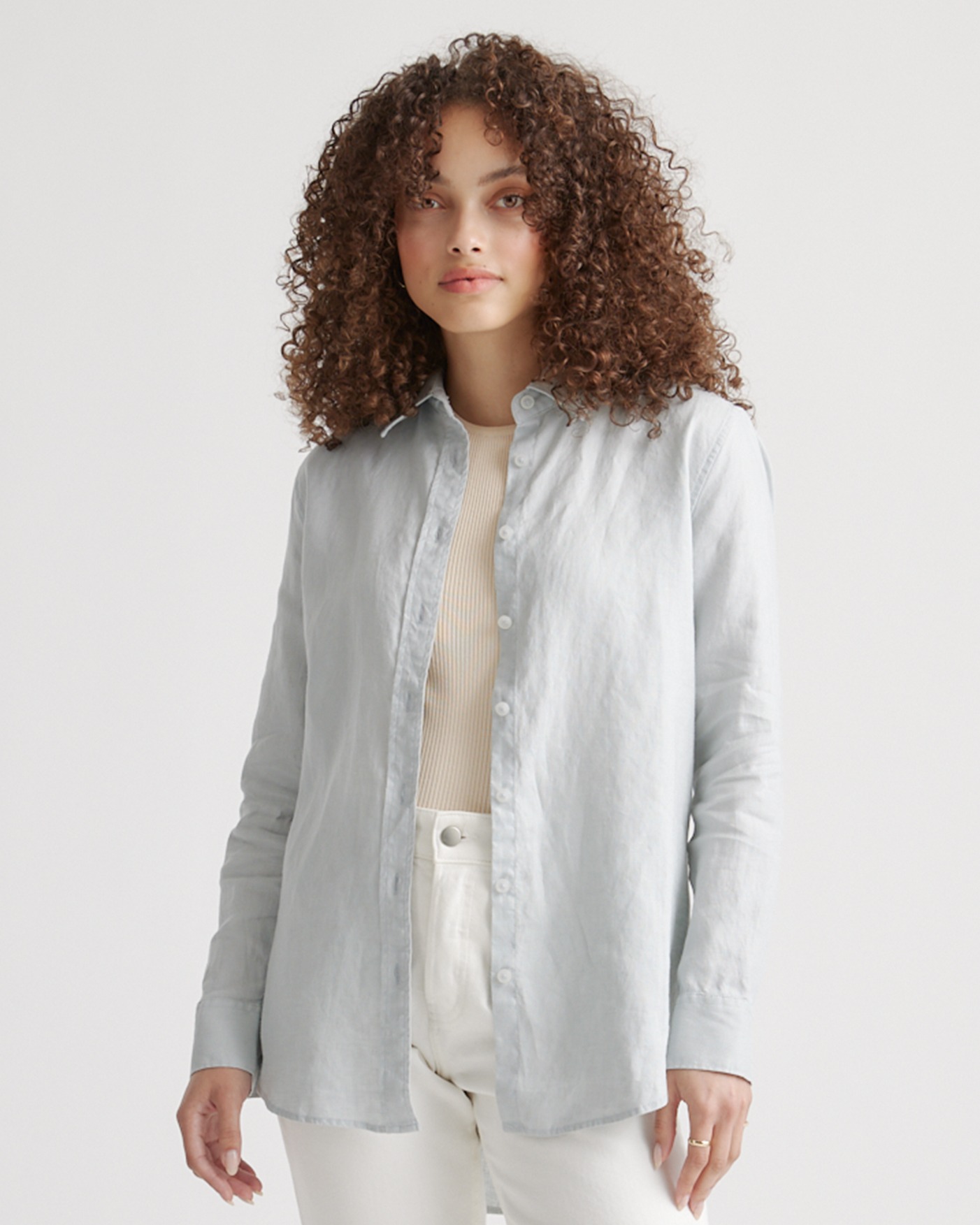 100% European Linen Long Sleeve Shirt