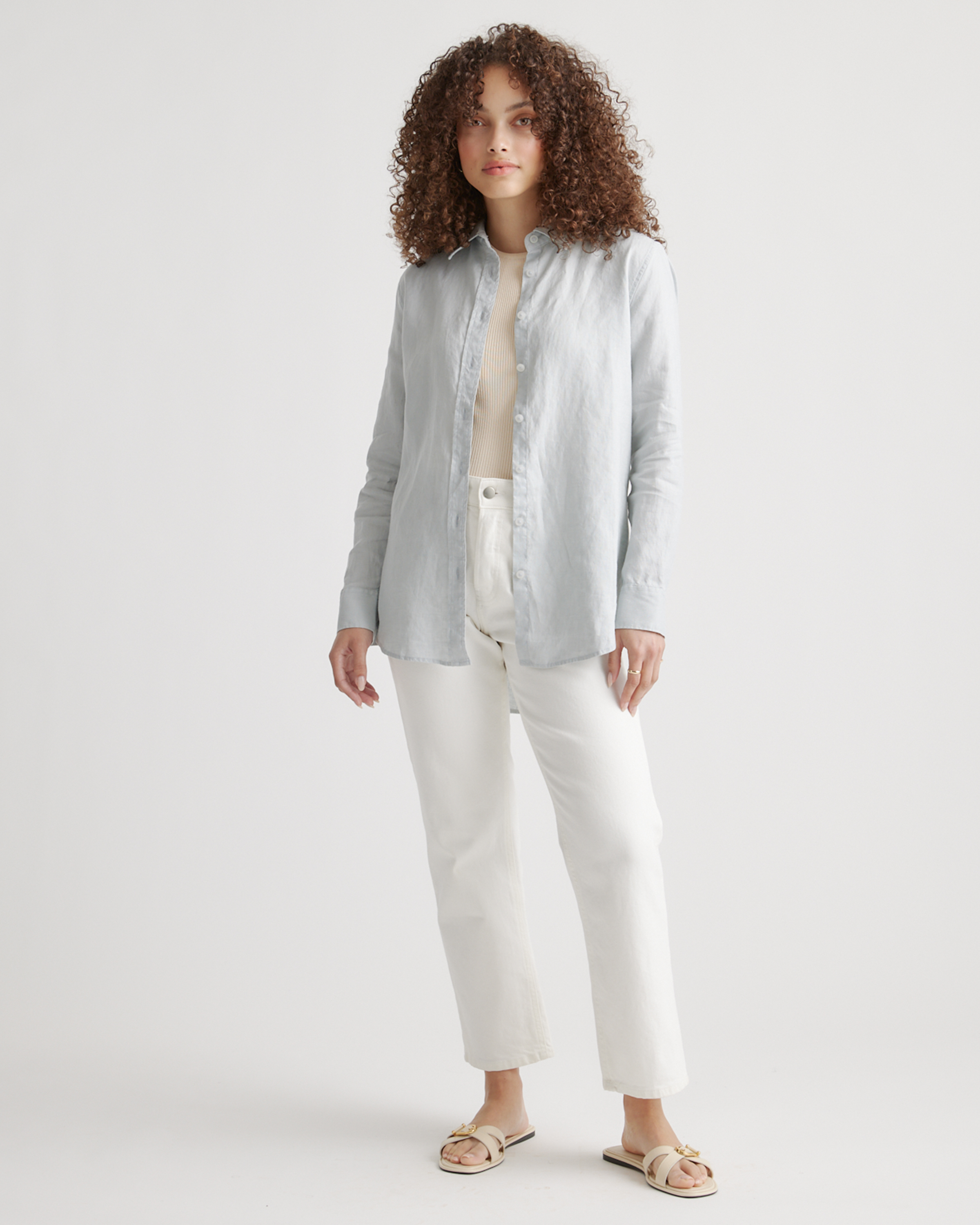 100% European Linen Long Sleeve Shirt