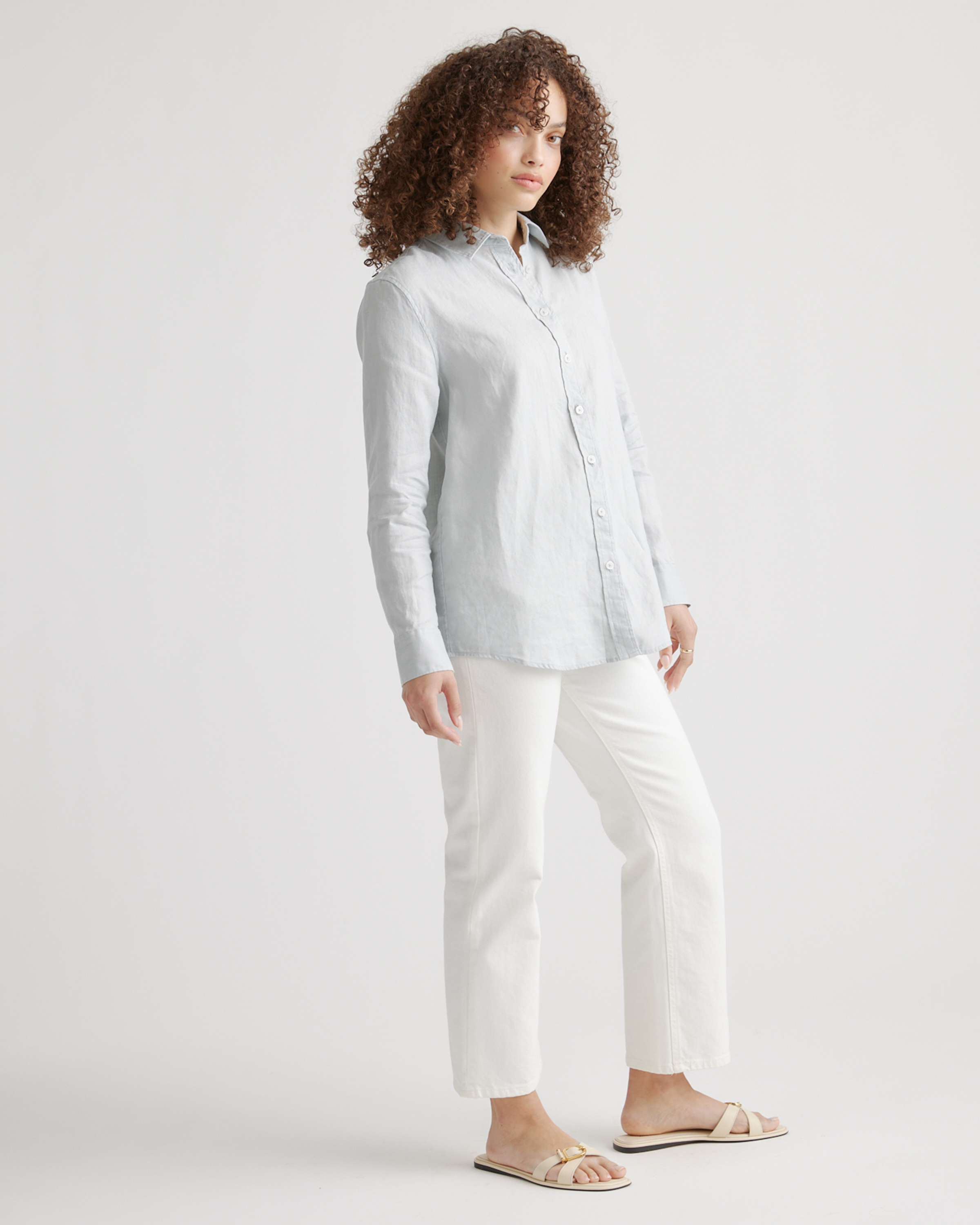 100% European Linen Long Sleeve Shirt