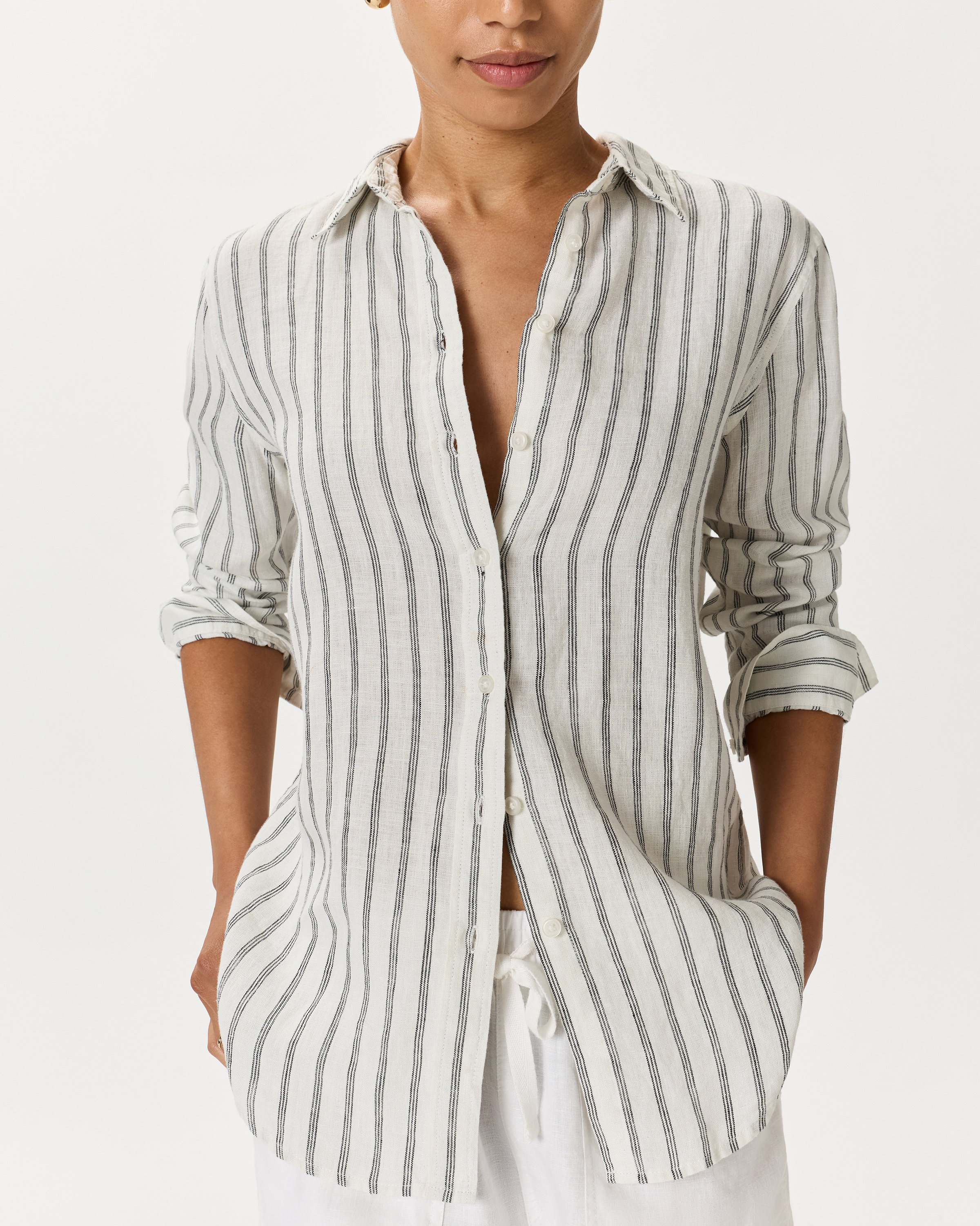 100% European Linen Long Sleeve Shirt