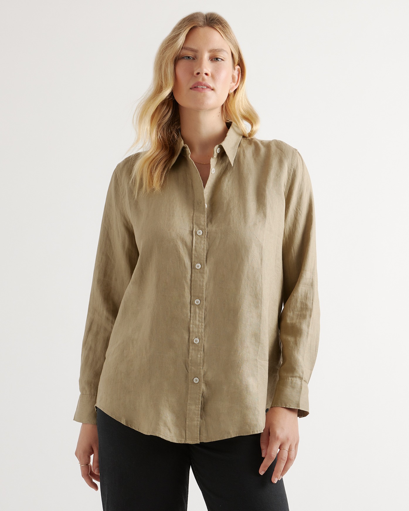 100% European Linen Long Sleeve Shirt
