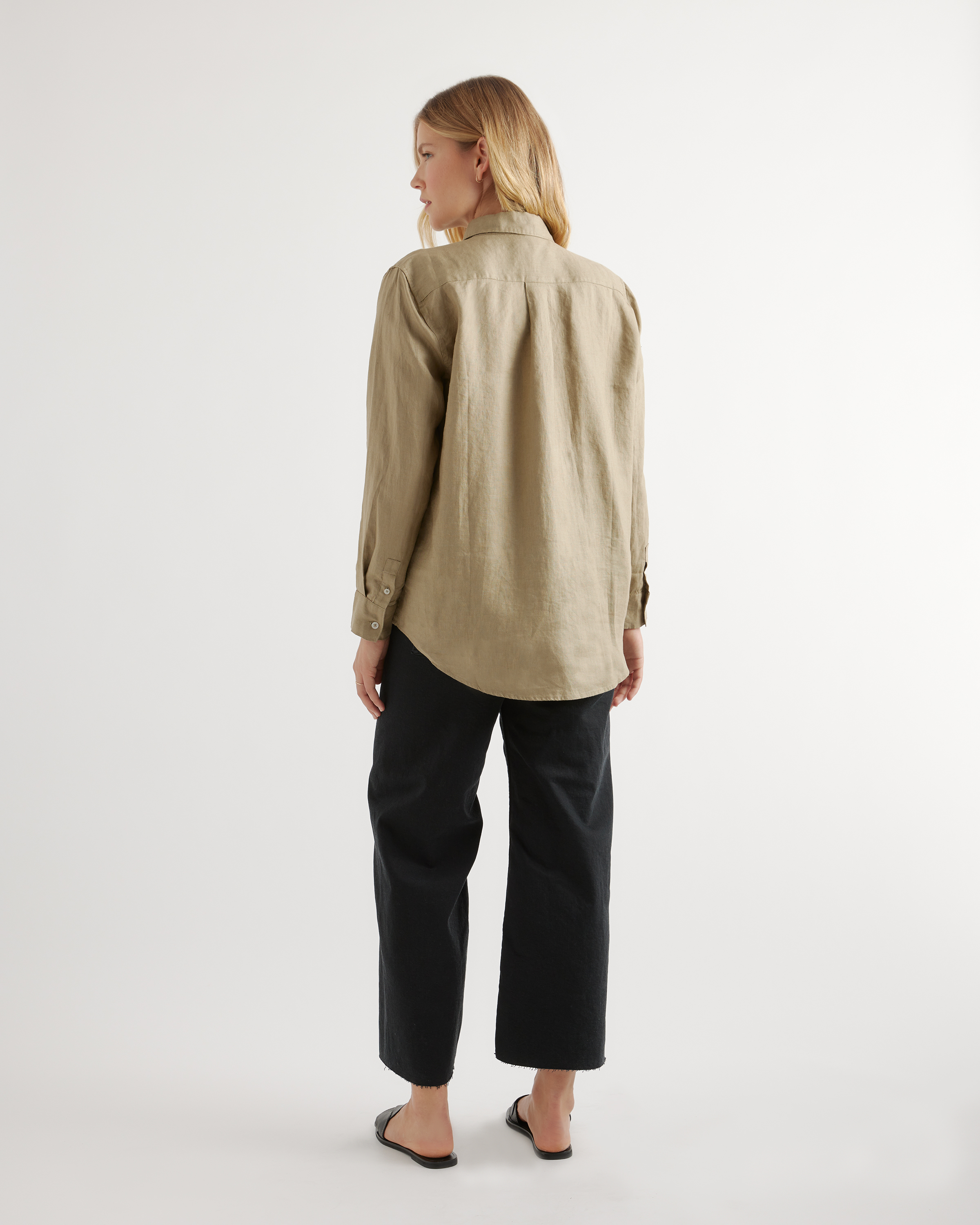 100% European Linen Long Sleeve Shirt