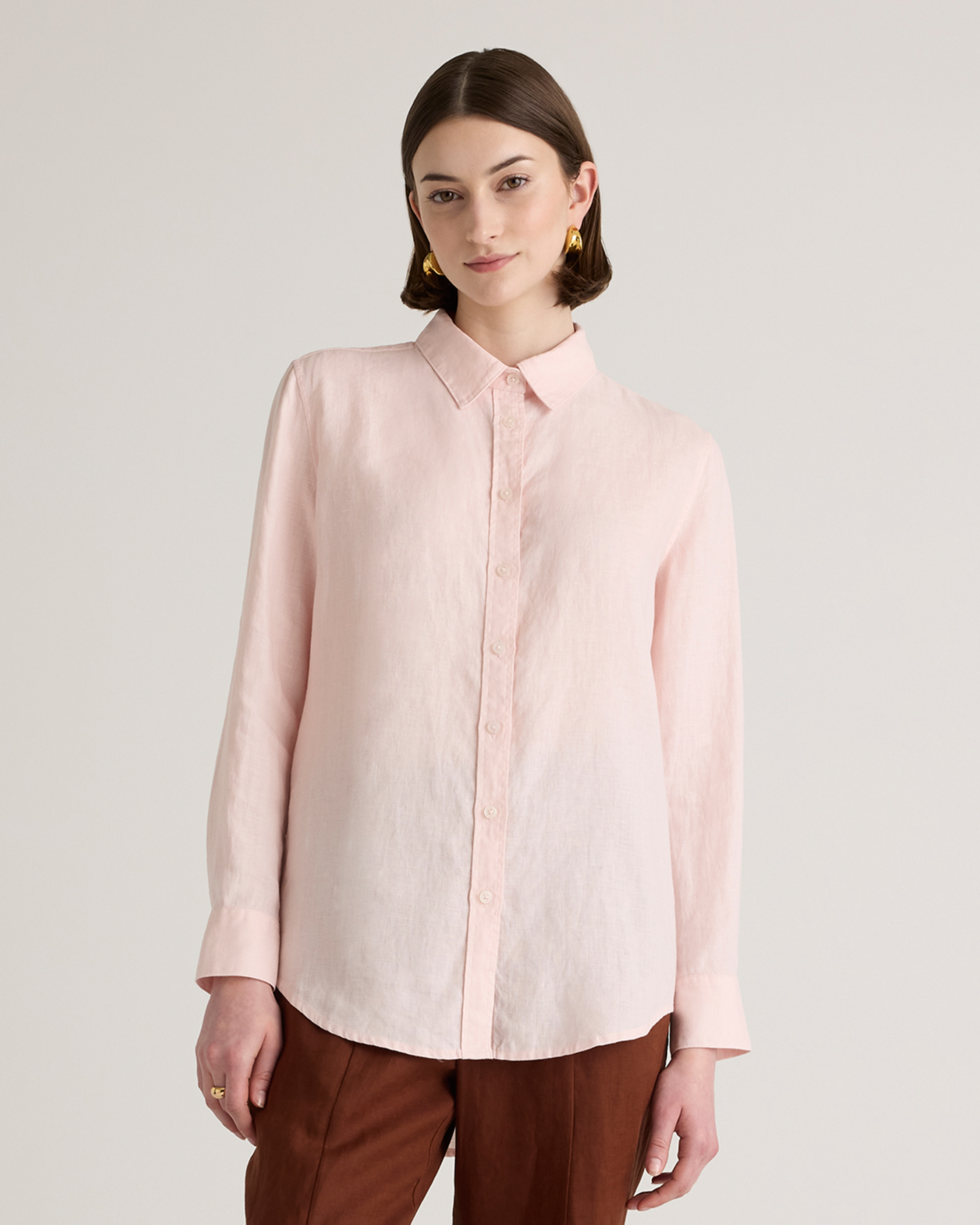 100% European Linen Long Sleeve Shirt