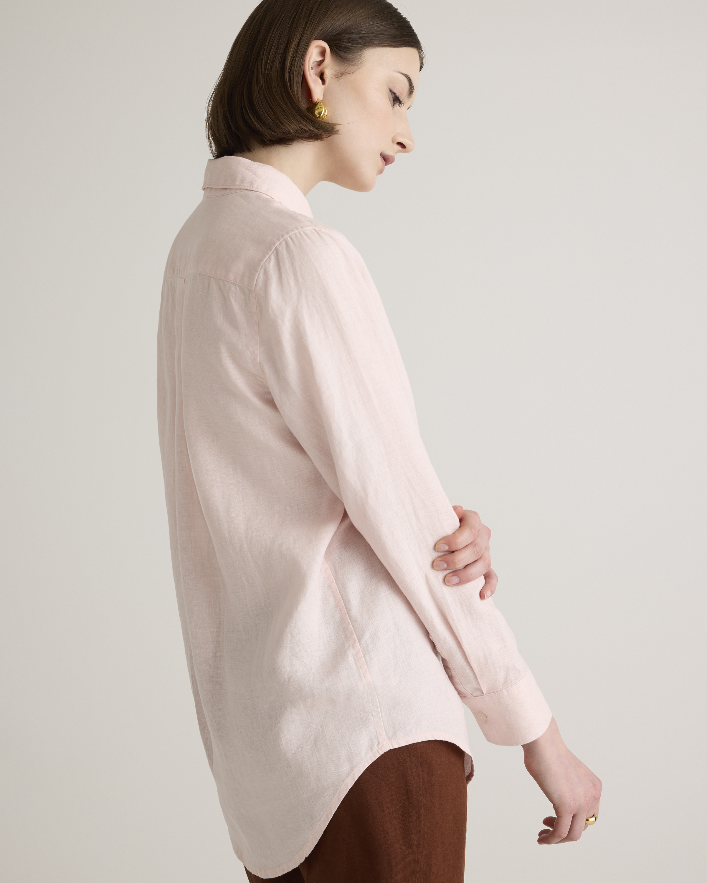 100% European Linen Long Sleeve Shirt